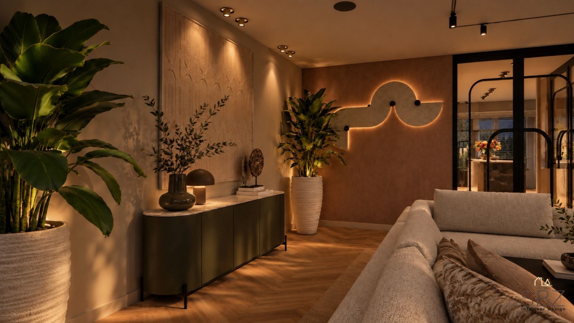 moderne woonkamer