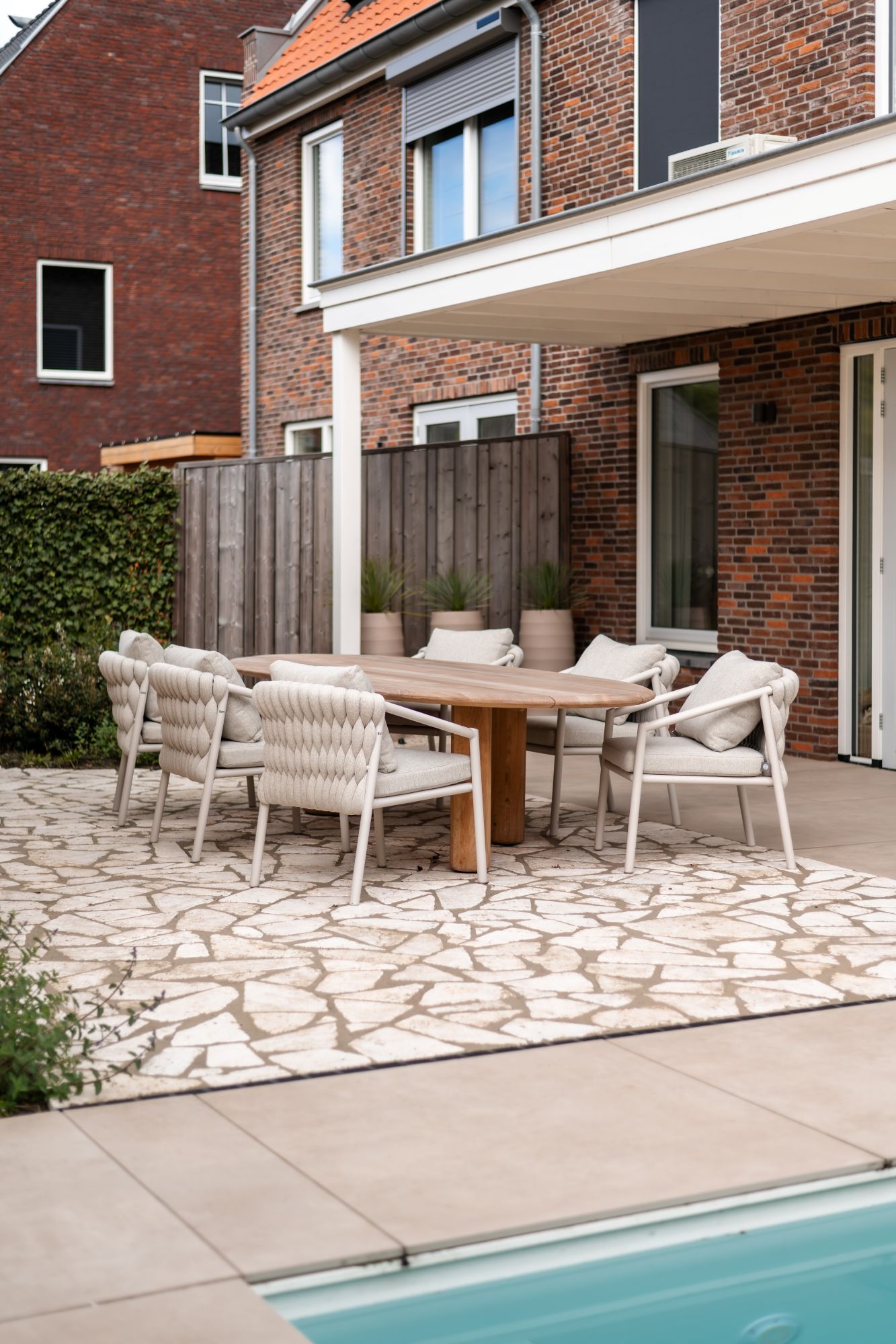 luxe eethoek tuin