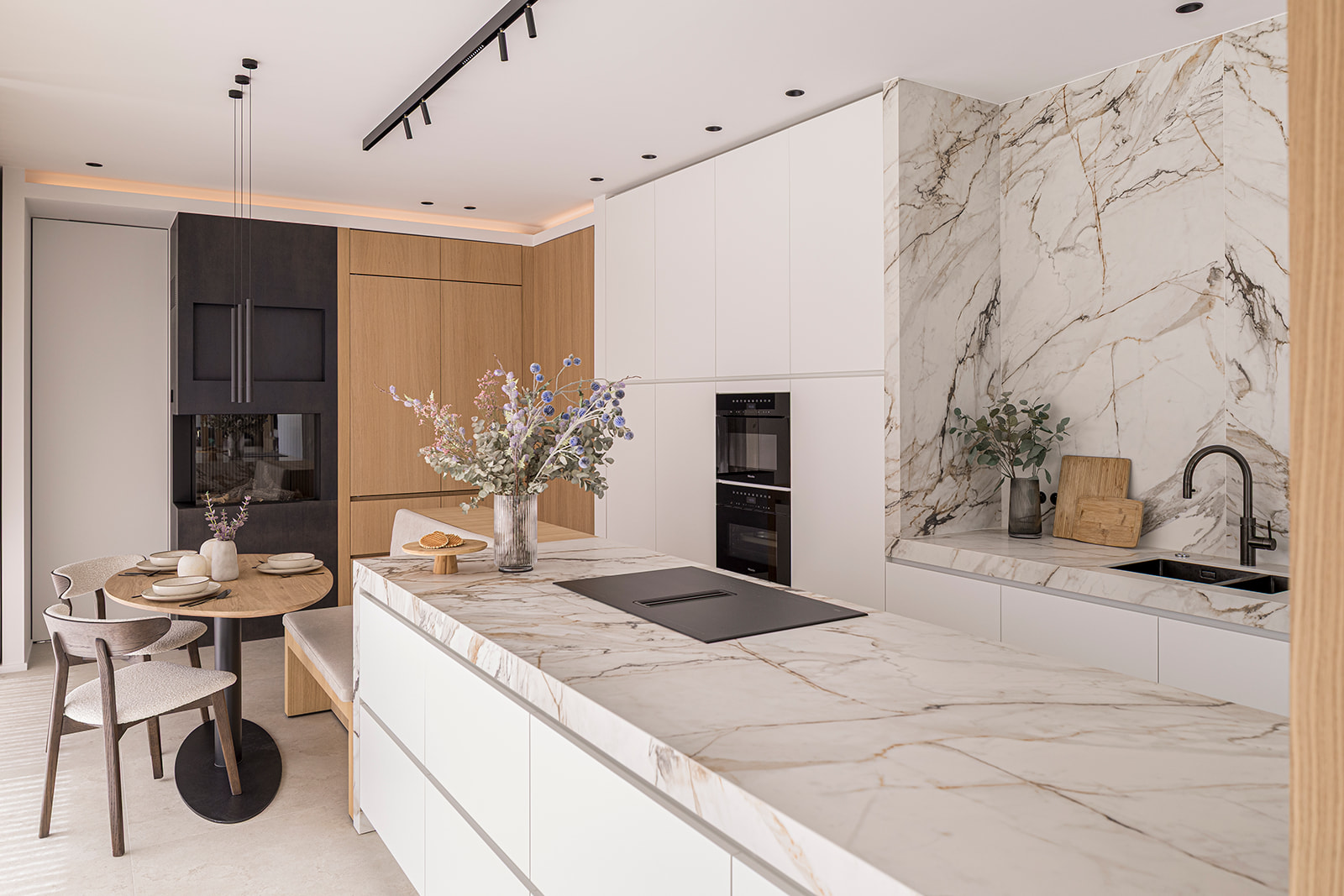 luxe keuken met kookeiland