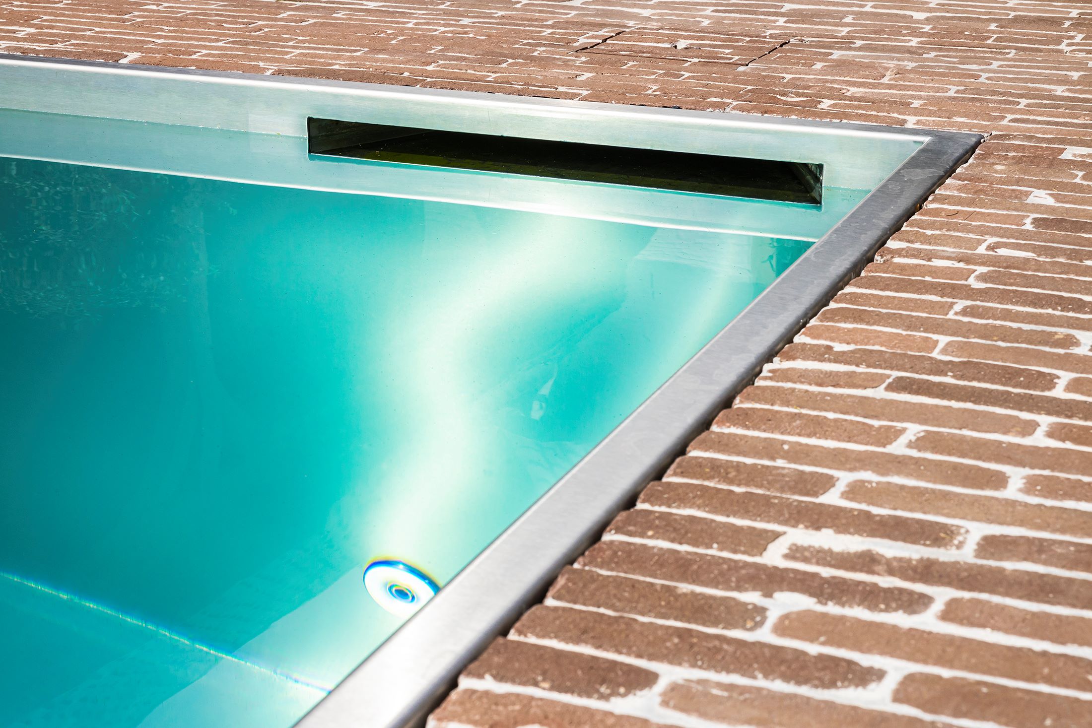 inox zwembad skimmer