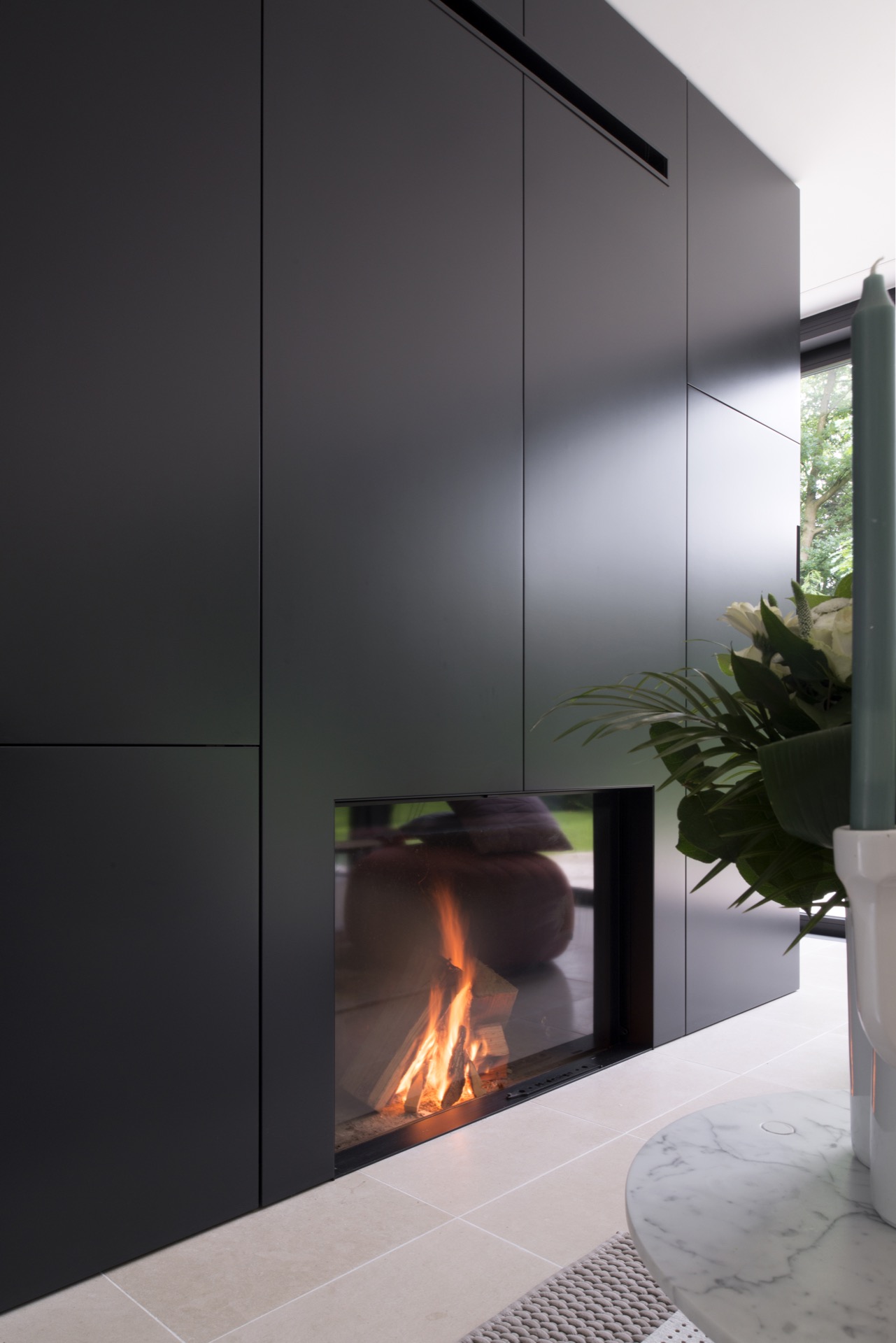 moderne openhaard