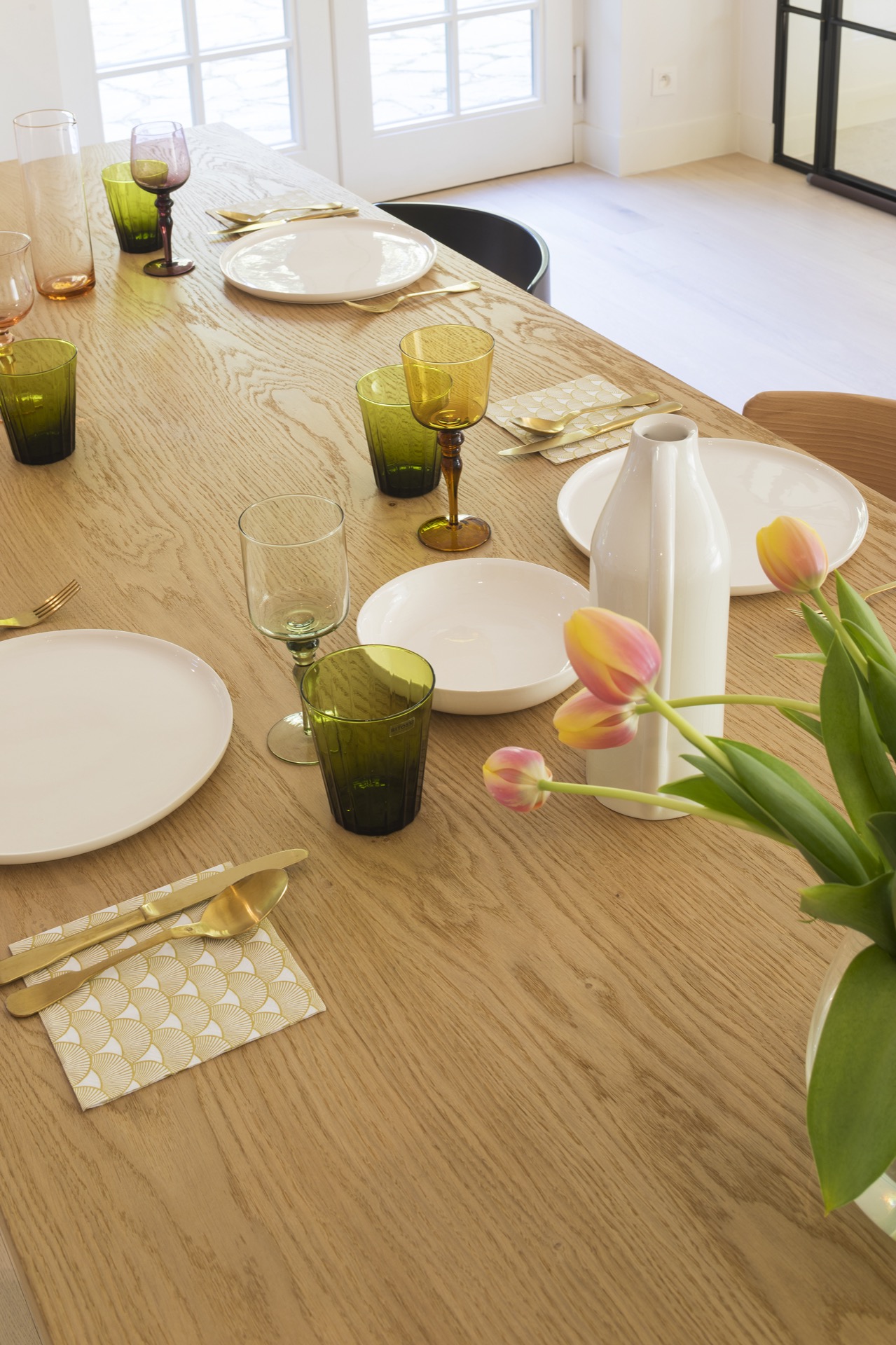 design tafel met stoelen