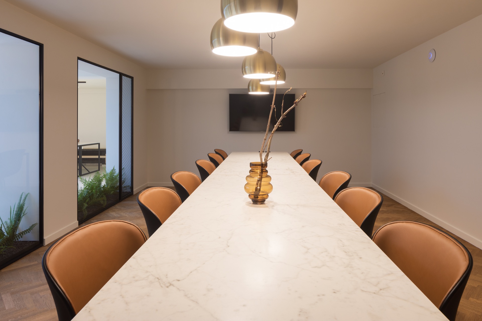 vergaderruimte met luxe interieur