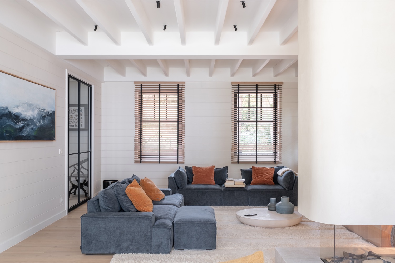 luxe woonkamer met banken
