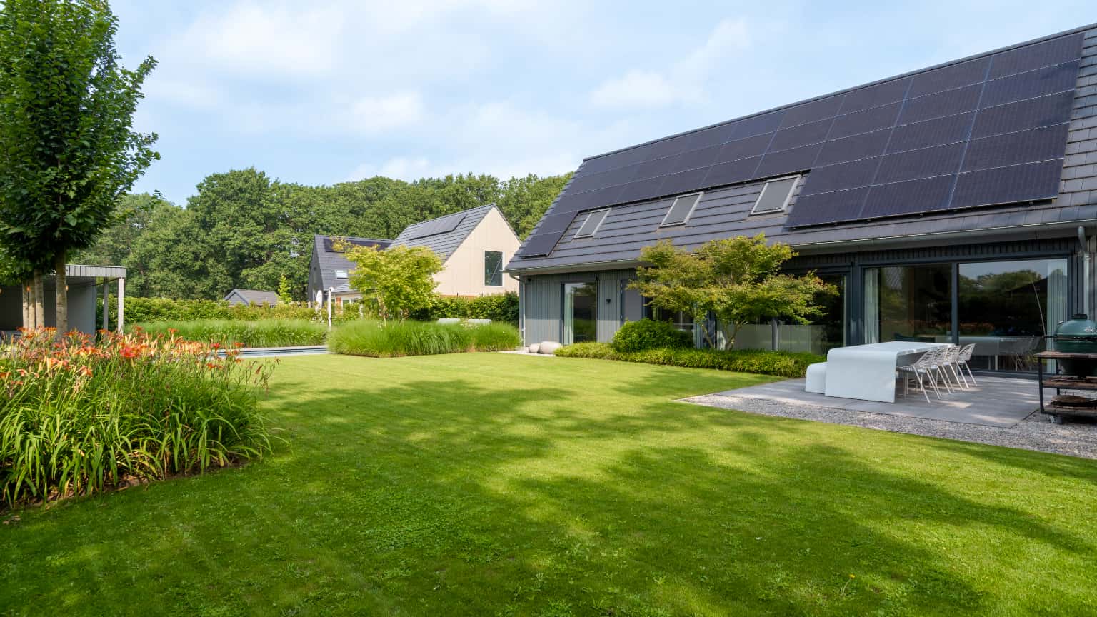 luxe groene tuin