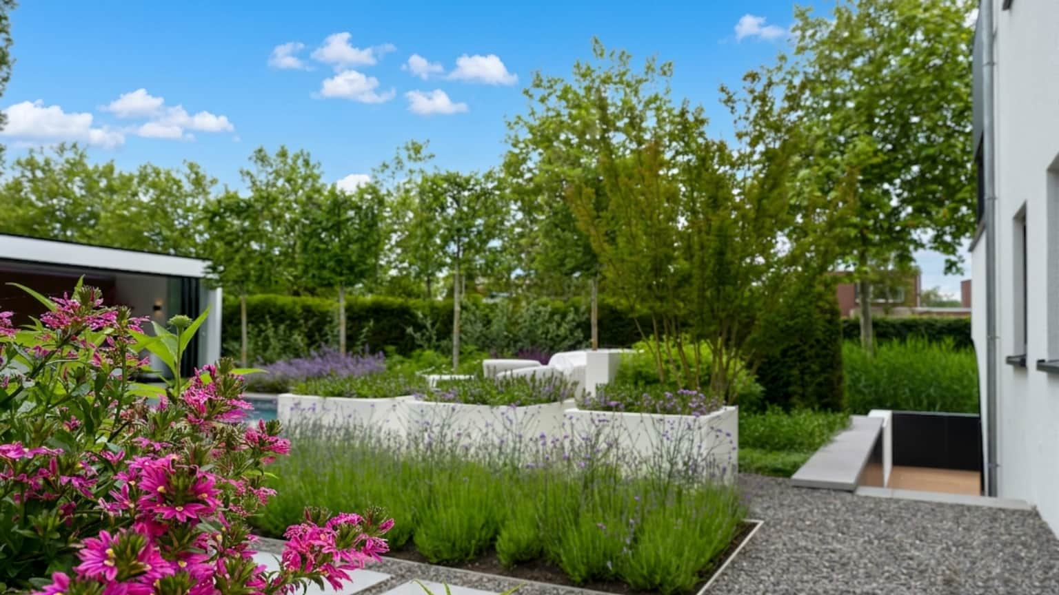 luxe groene tuin