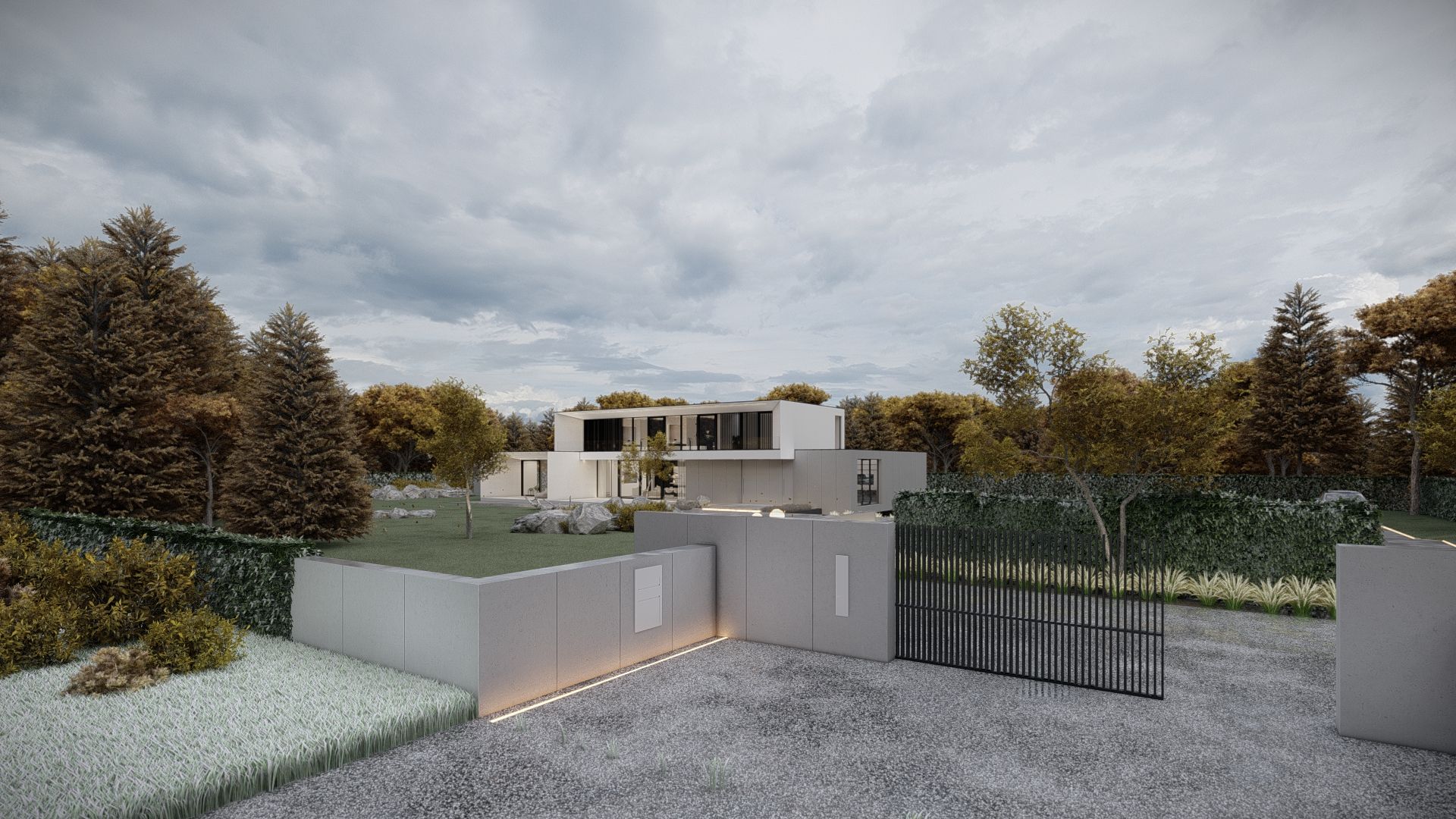 moderne entree villa