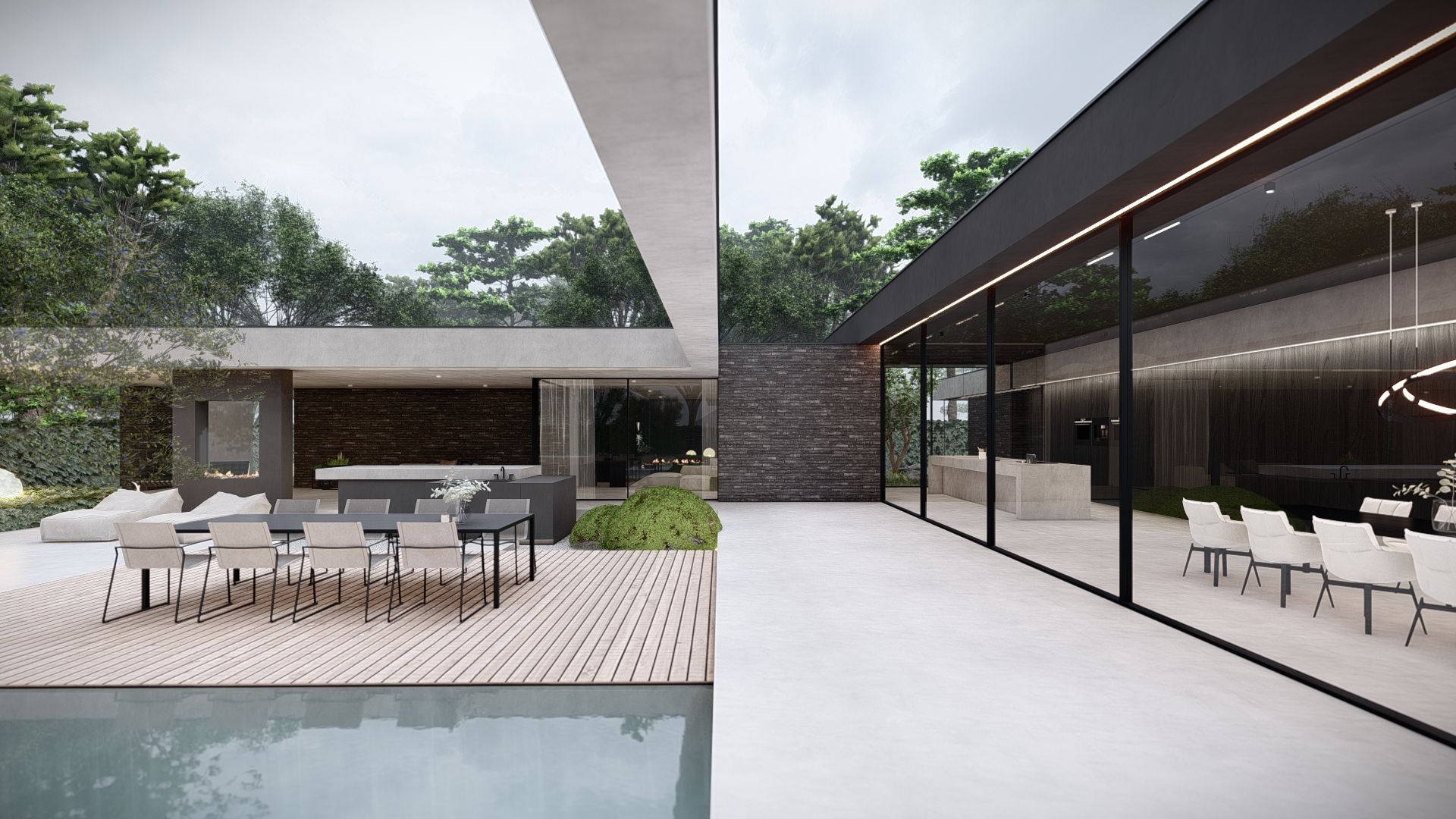 zwembad in villatuin