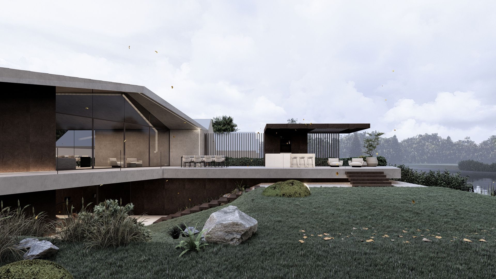 modern ontwerp villa