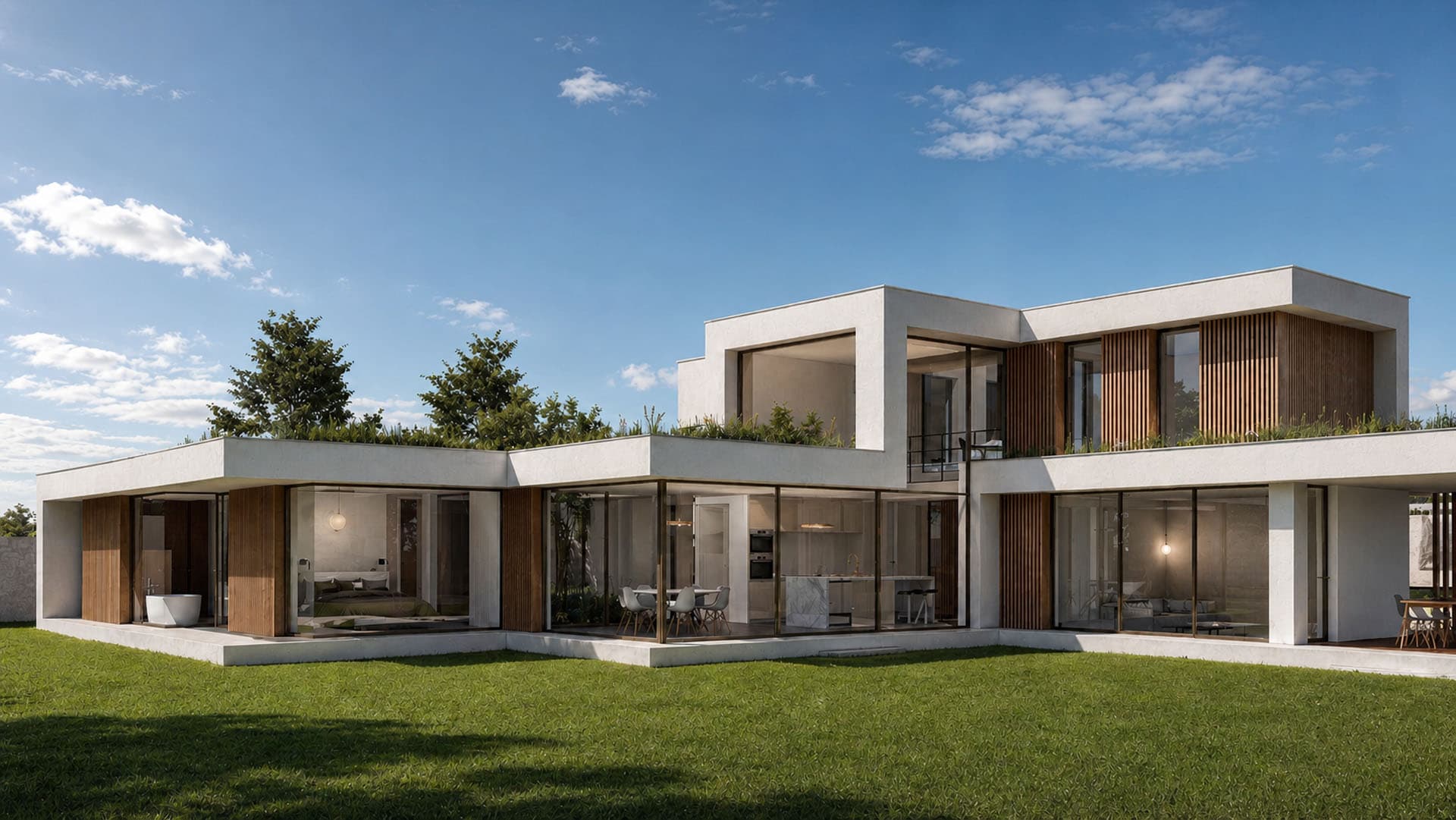 luxe achtergevel villa