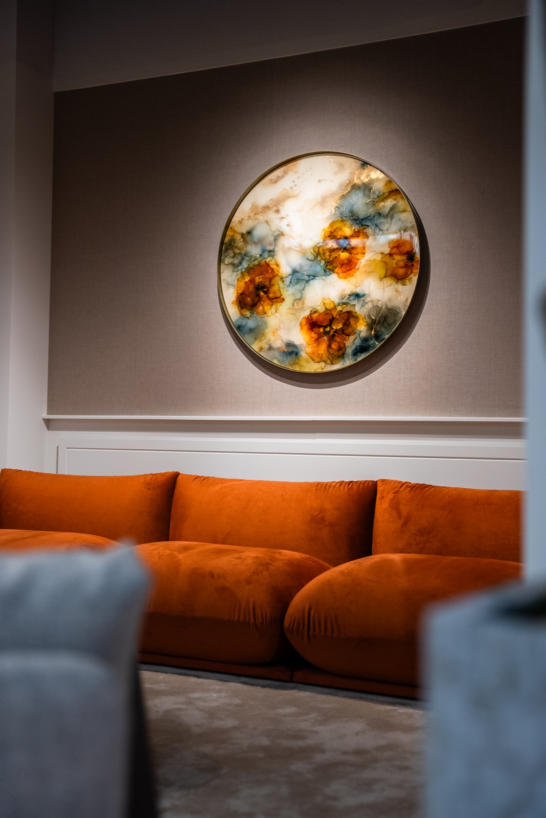 interieur met exclusieve wandkunst