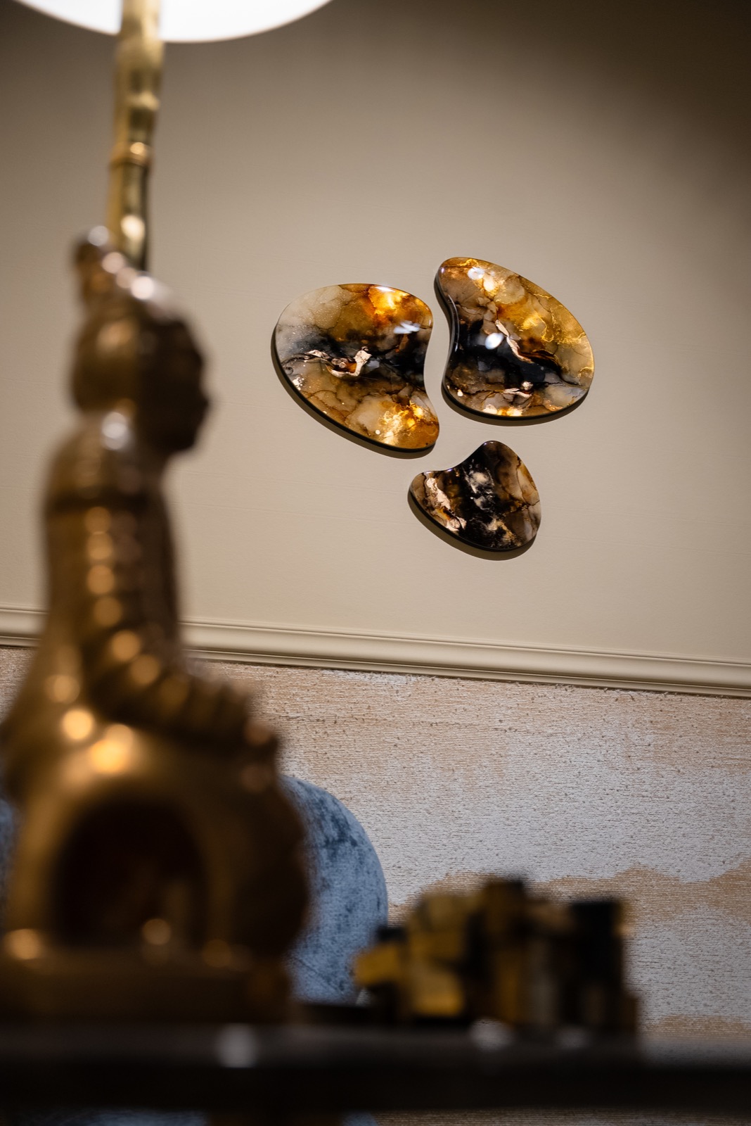 interieur met luxe wandkunst