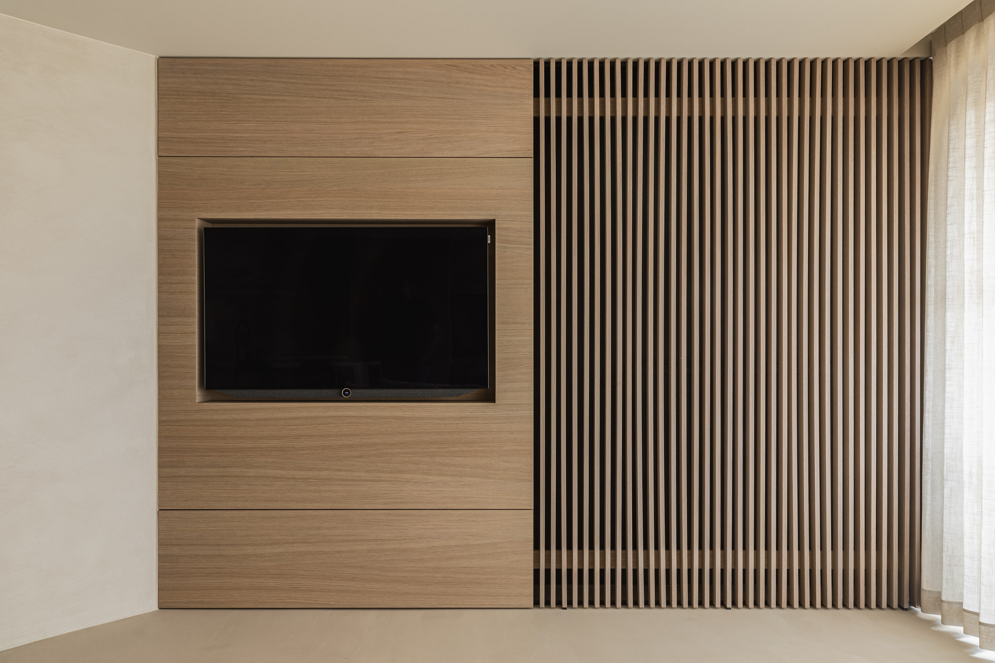 woonkamer met cine wall