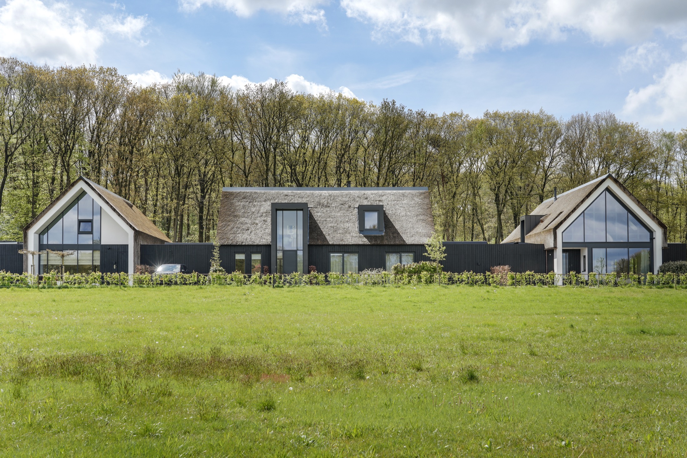design villa met rieten kap