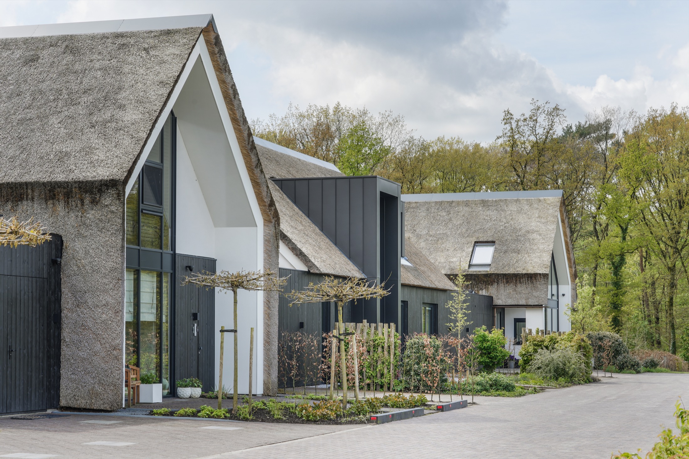 rietgedekte villa
