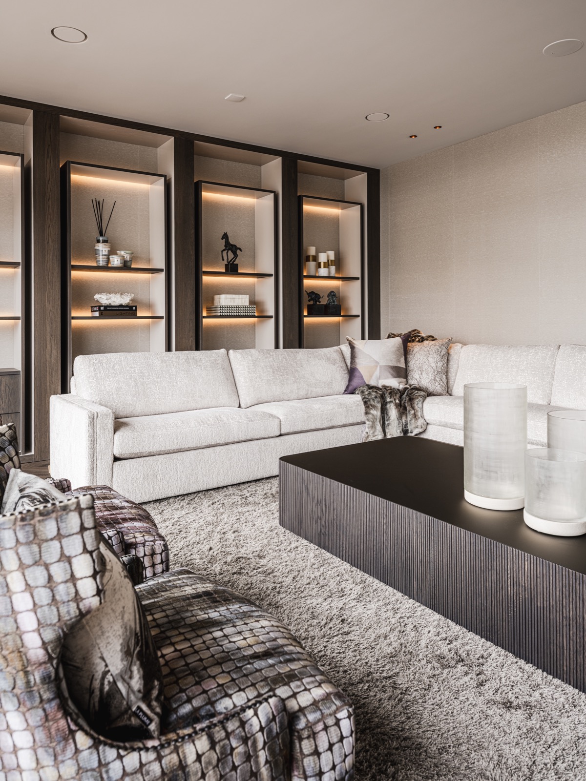 woonkamer met luxe interieur