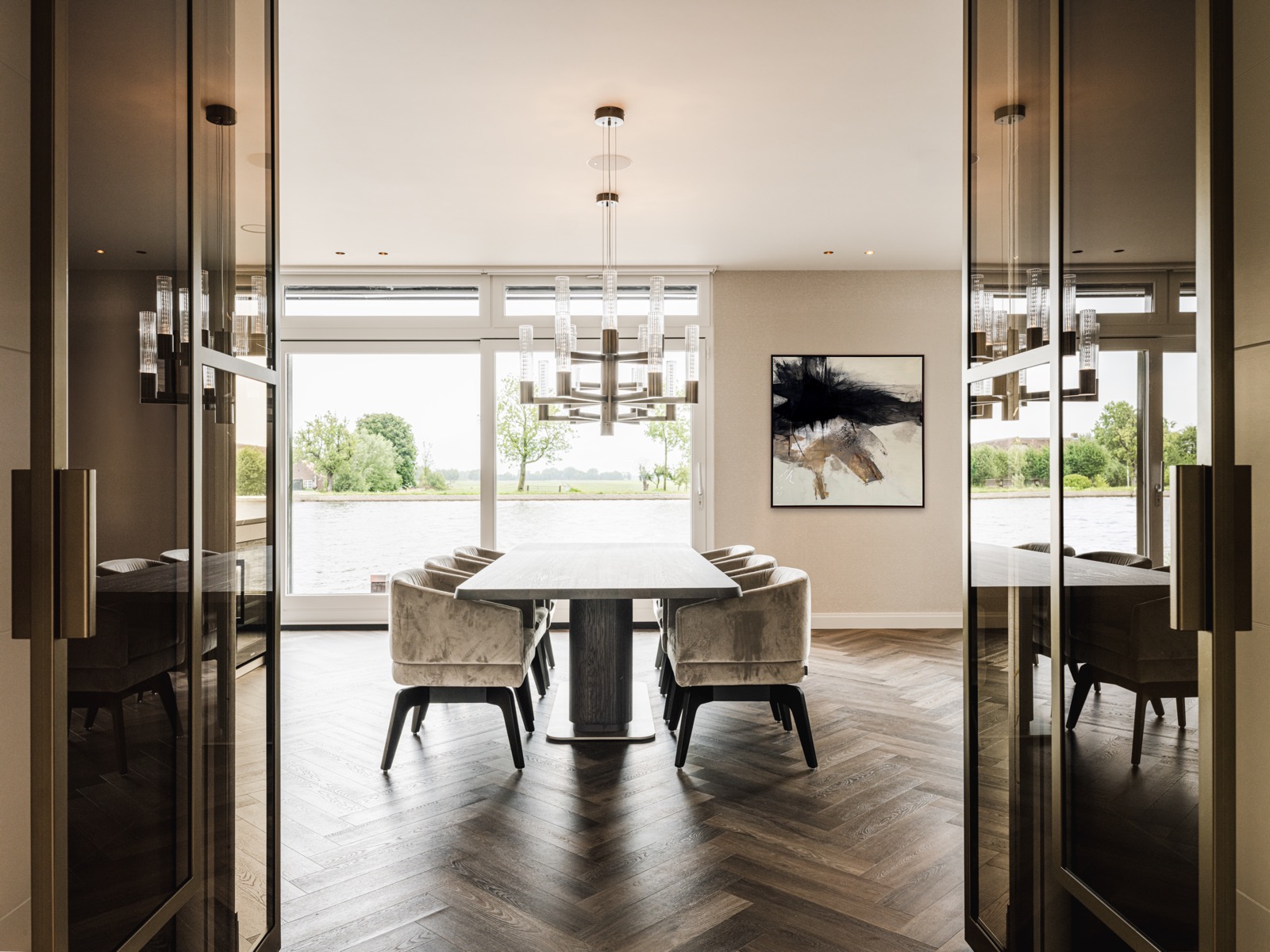 luxe interieur eetkamer