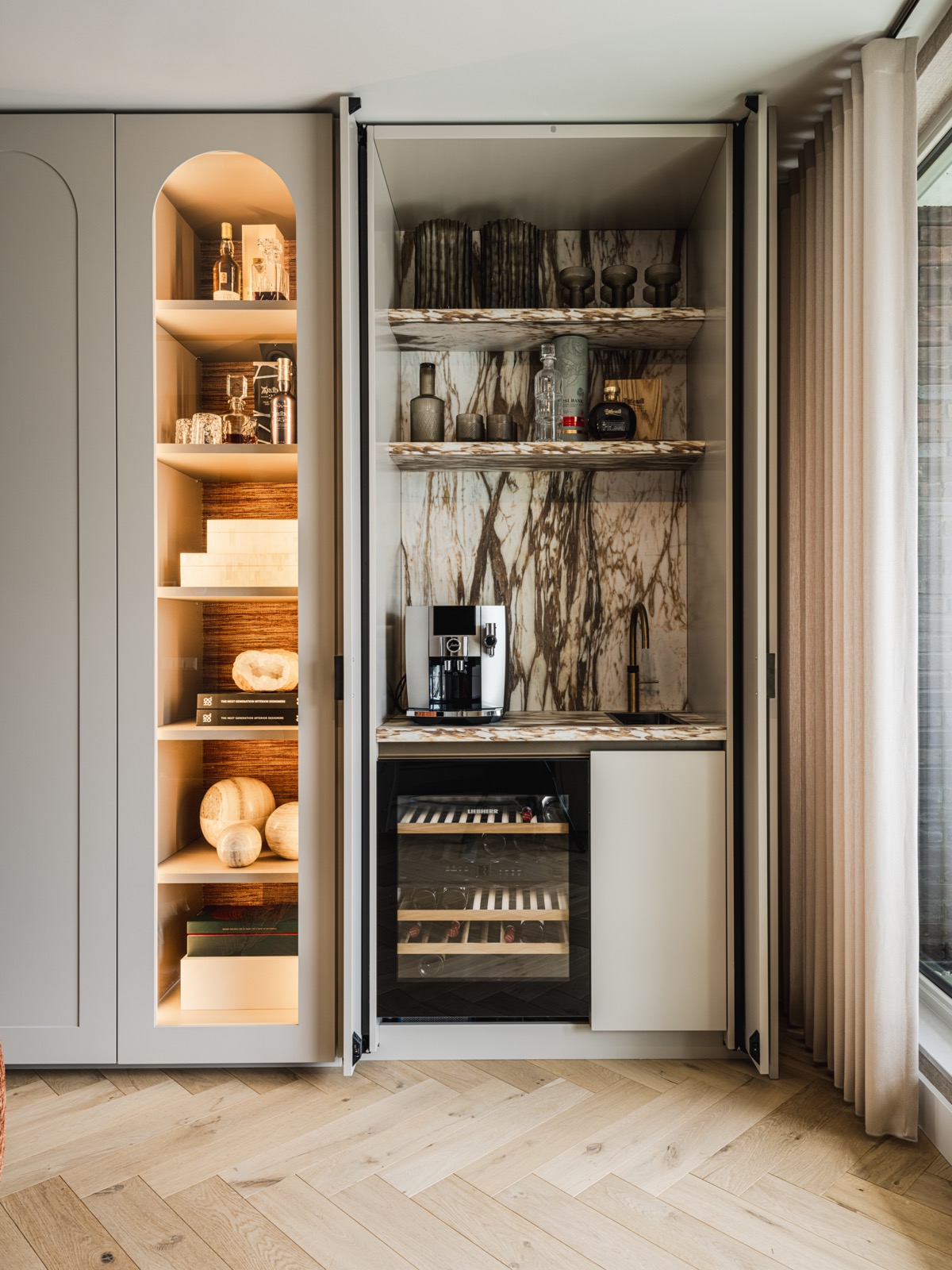 maatwerk kast met koffiecorner