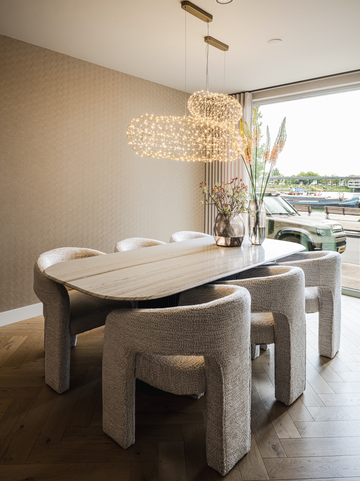 luxe interieur eetkamer