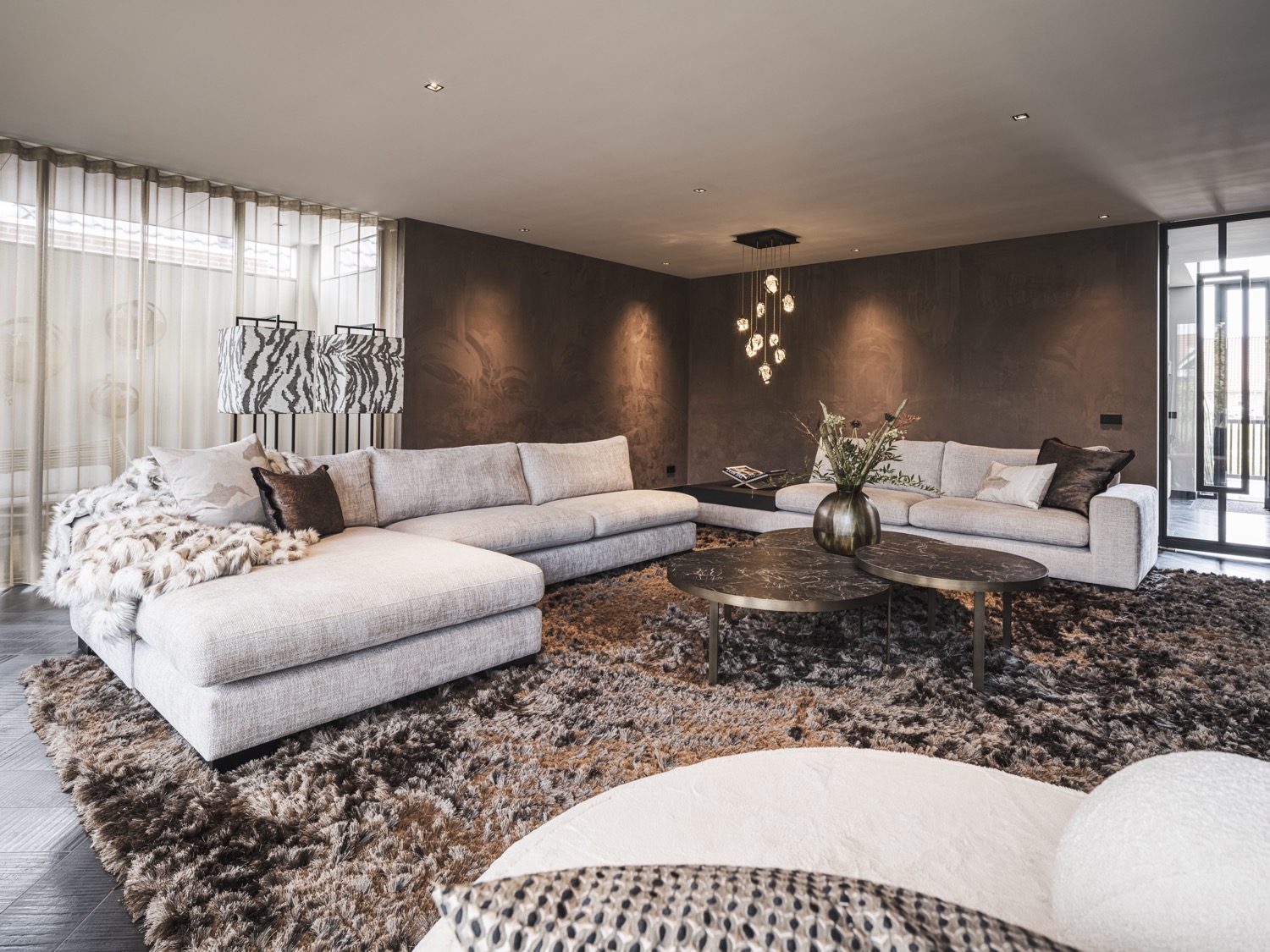 luxe woonkamer interieur