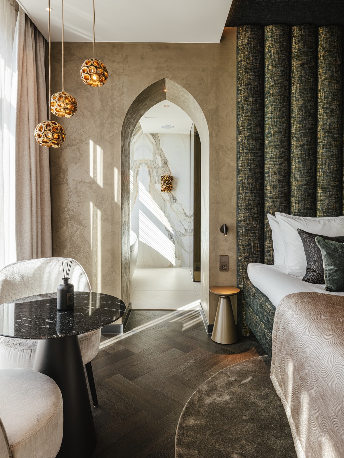 exclusieve hotelkamer inrichting