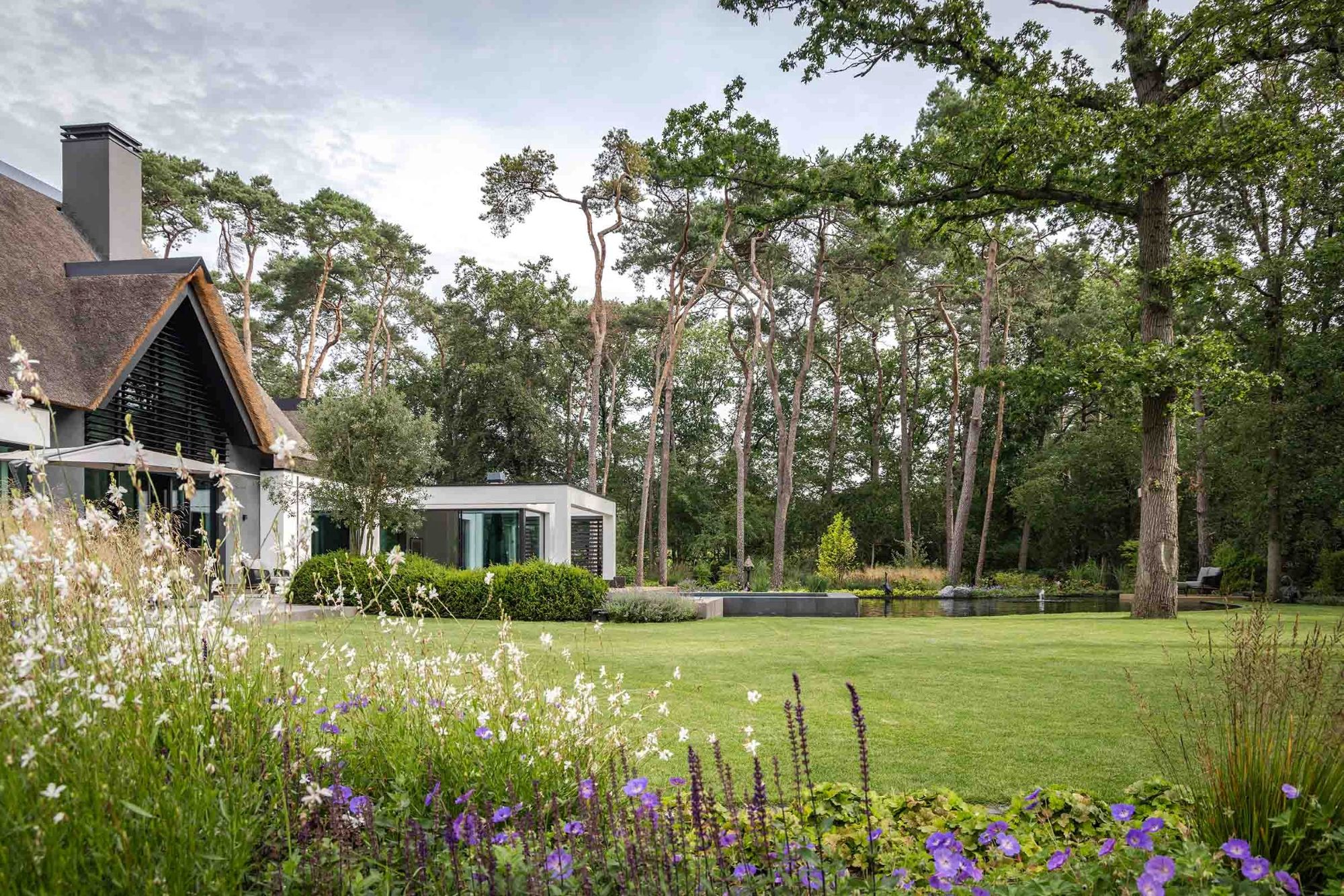 landelijke villa tuin