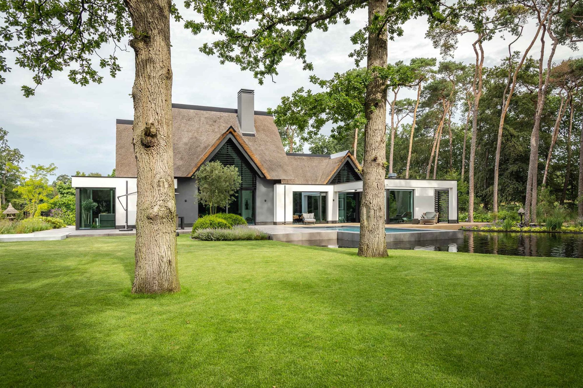 groene villa tuin