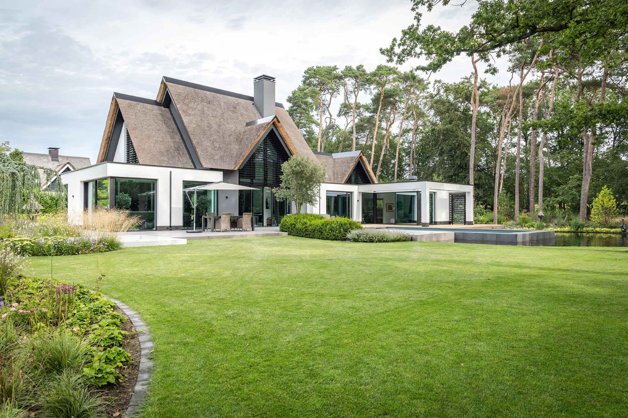 landelijke villa tuin
