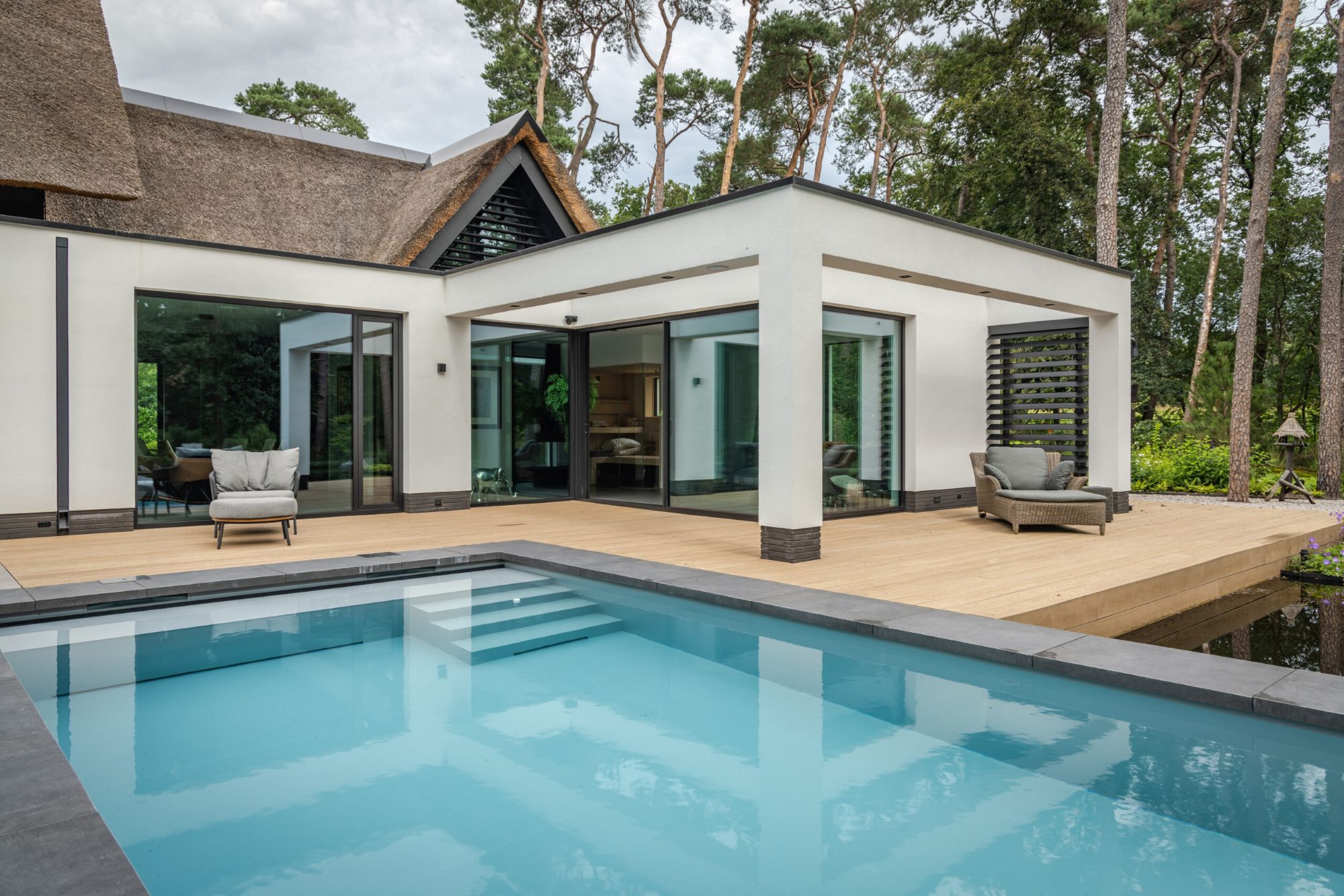 zwembad in villa tuin
