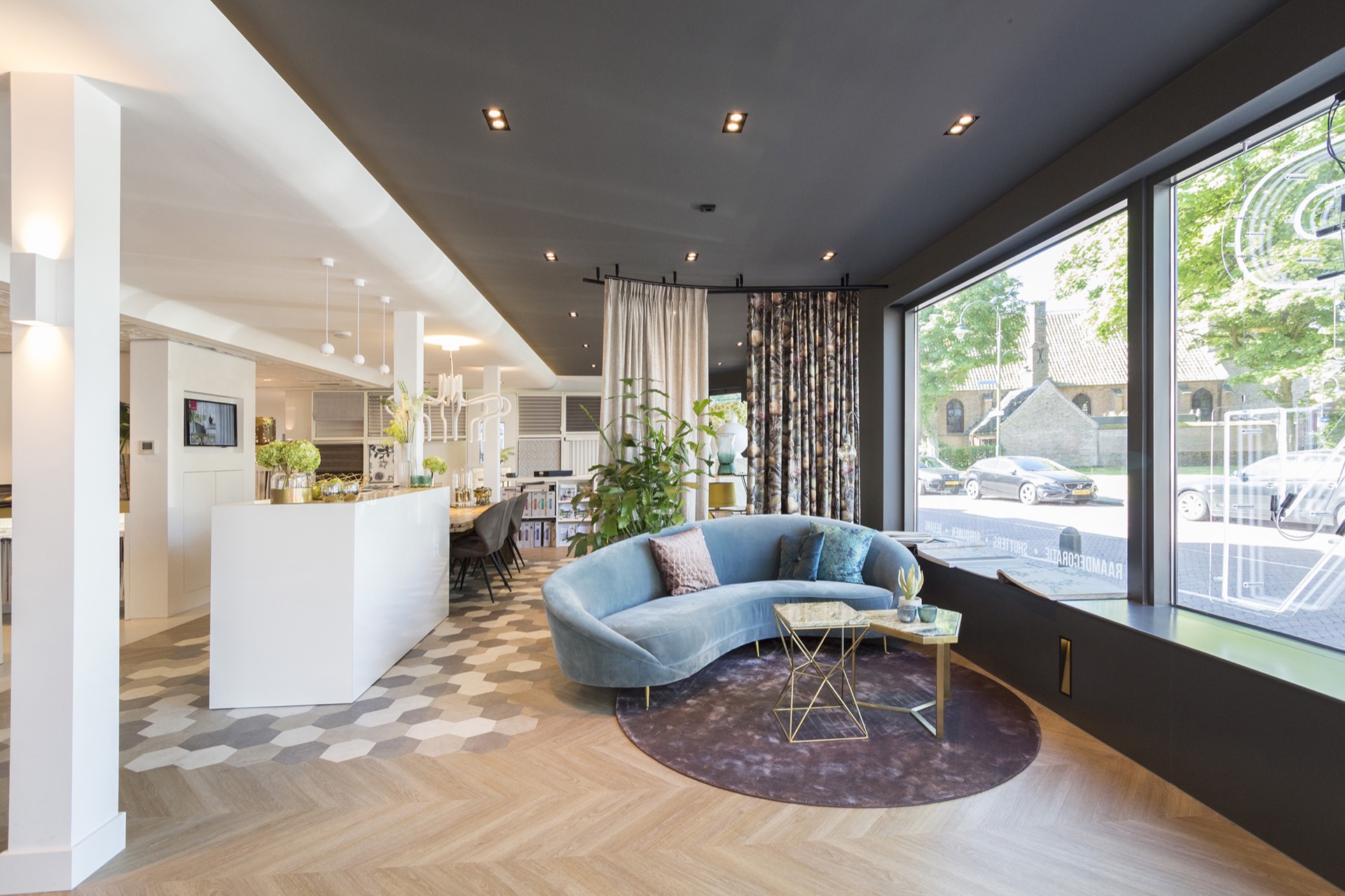 winkel met design lampen