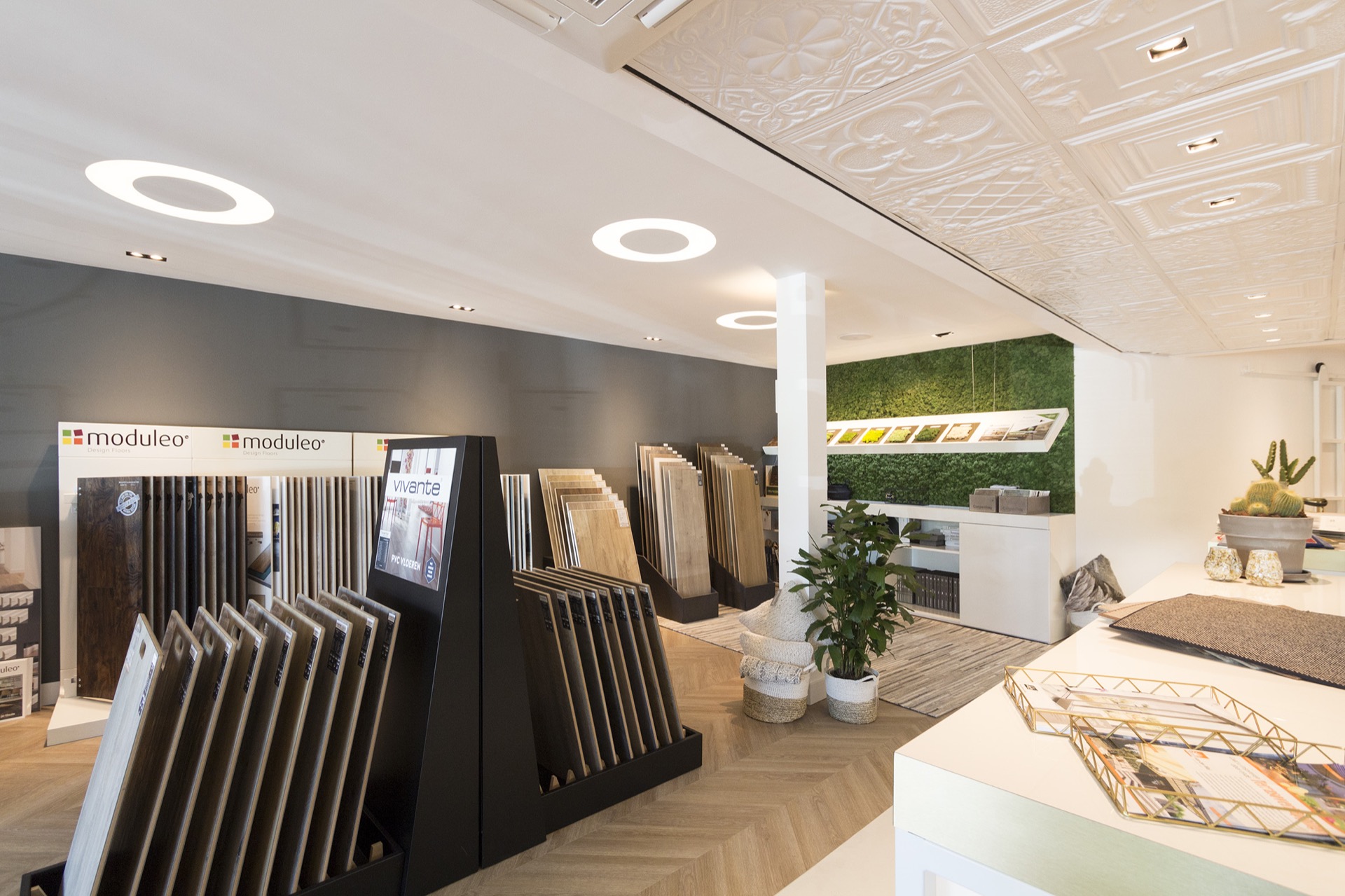 winkel met luxe lampen