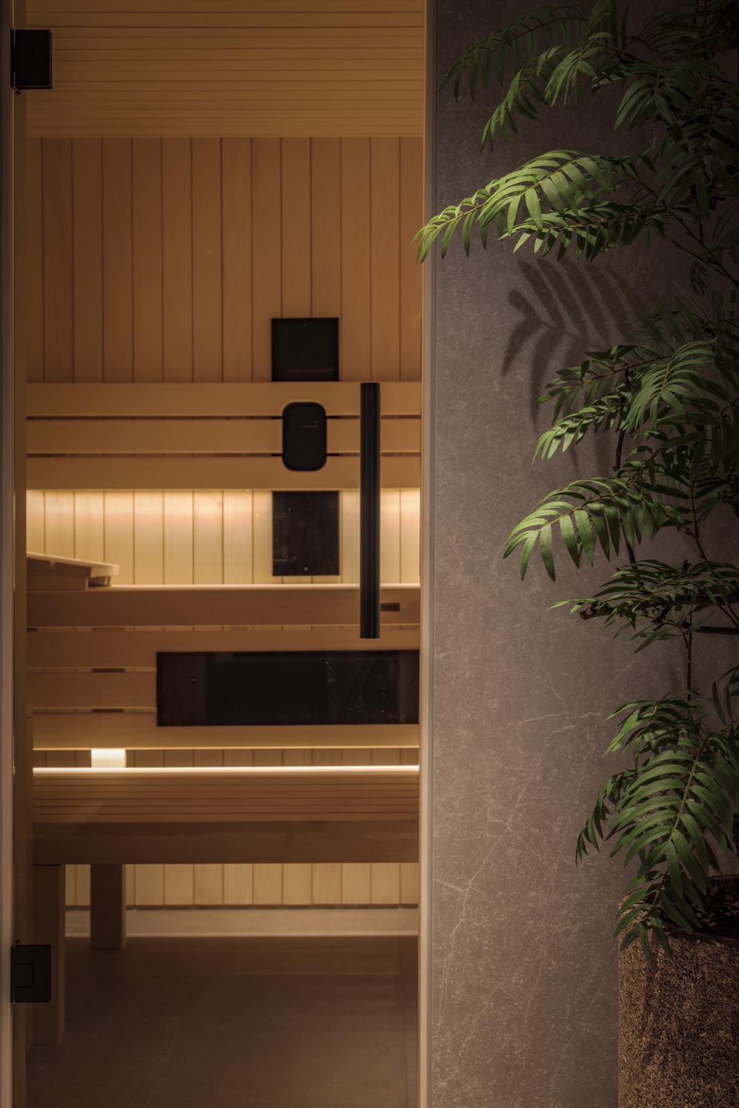 verlichting in sauna