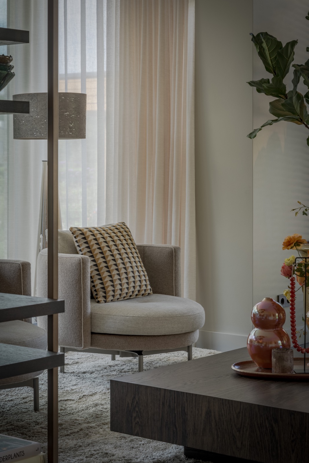 luxe lampen in woonkamer