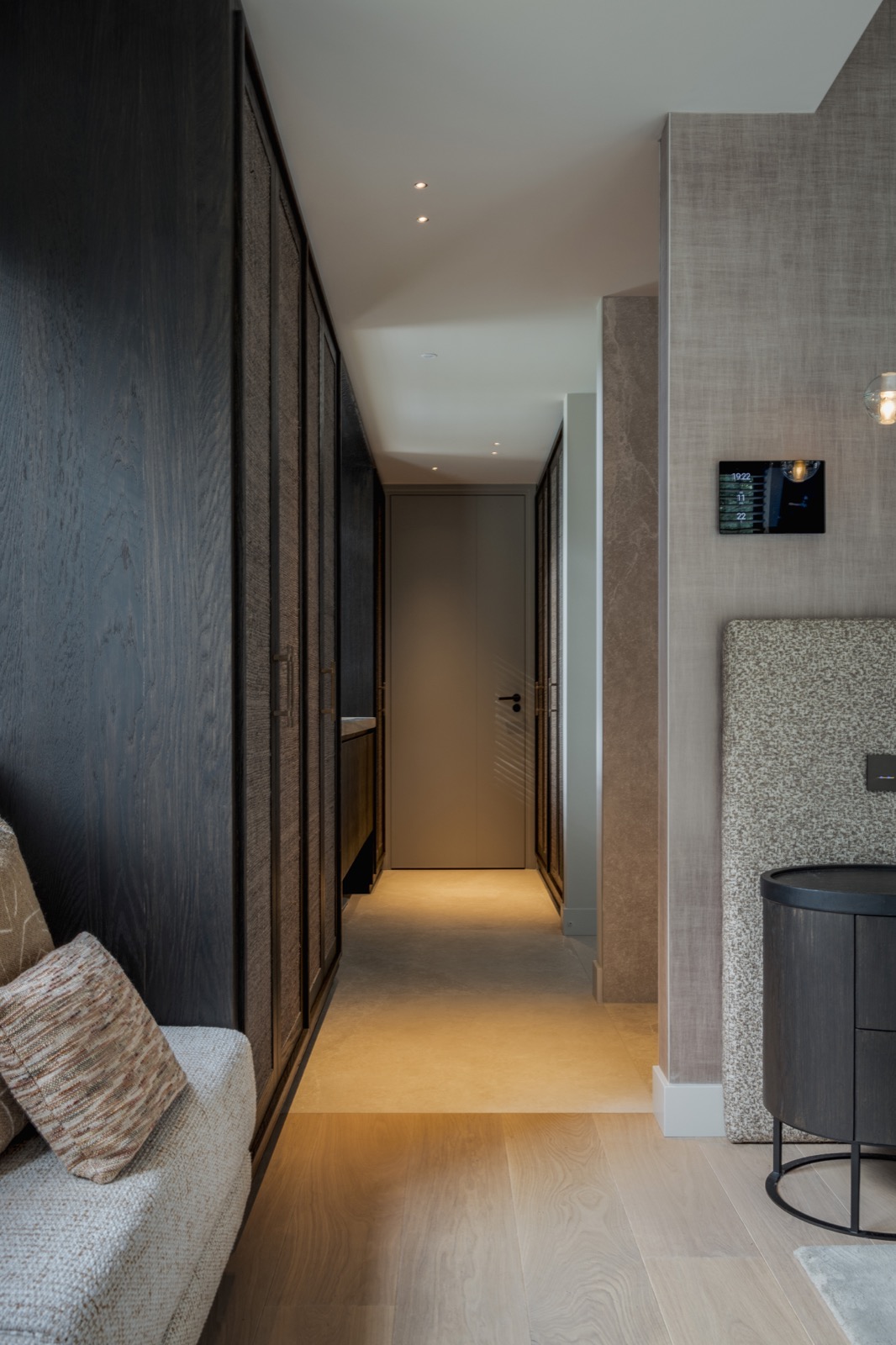 interieur slaapkamer met luxe lampen
