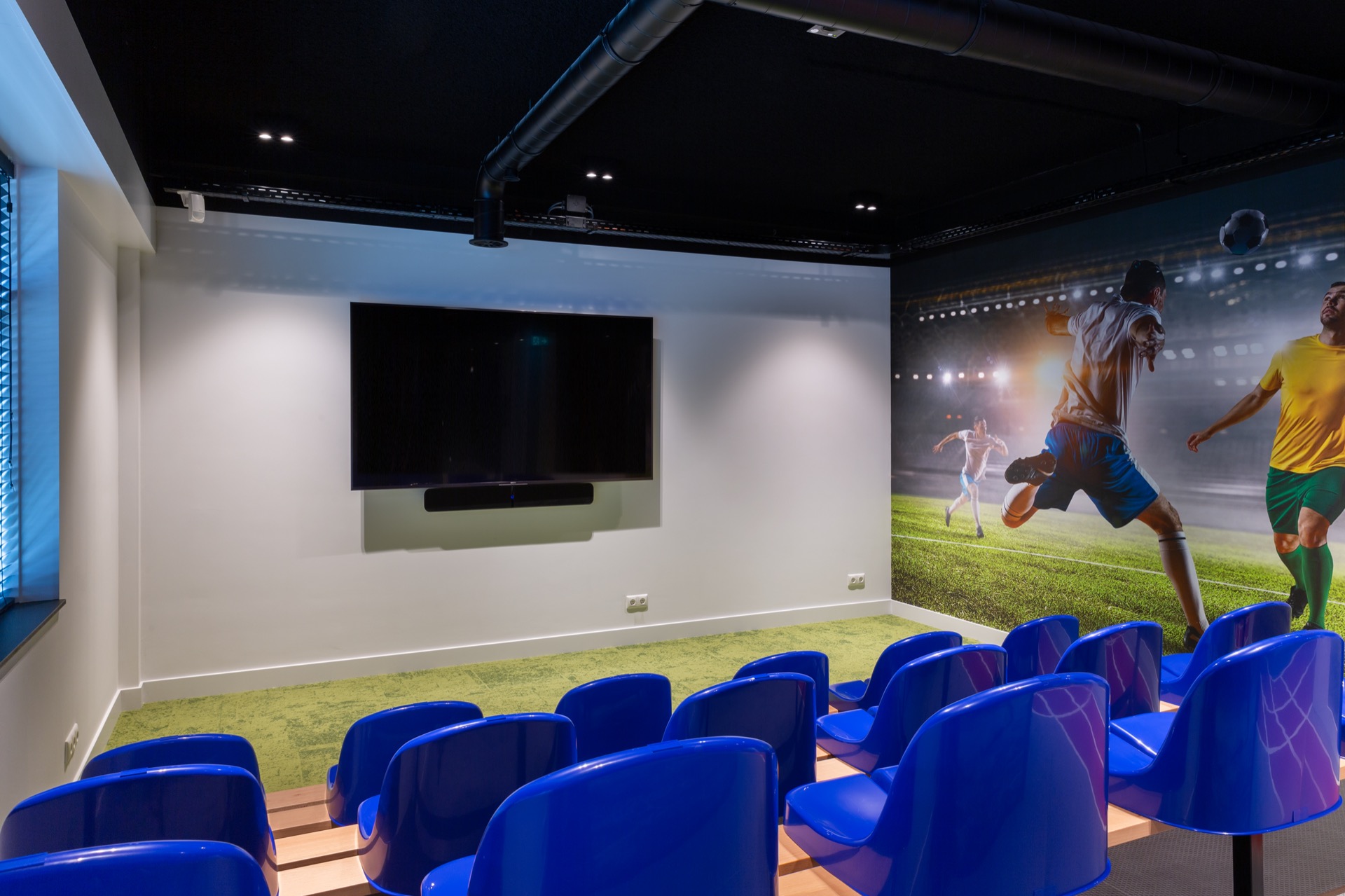 zaal met luxe verlichting