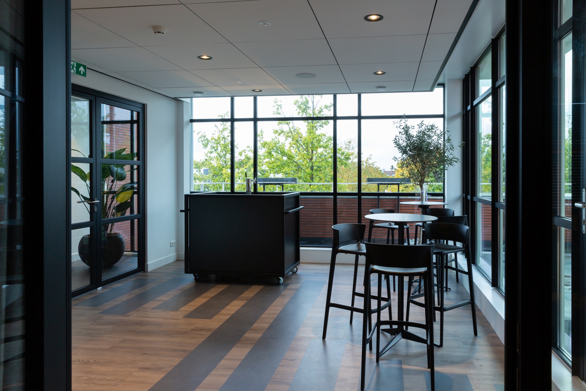 zithoek met luxe verlichting