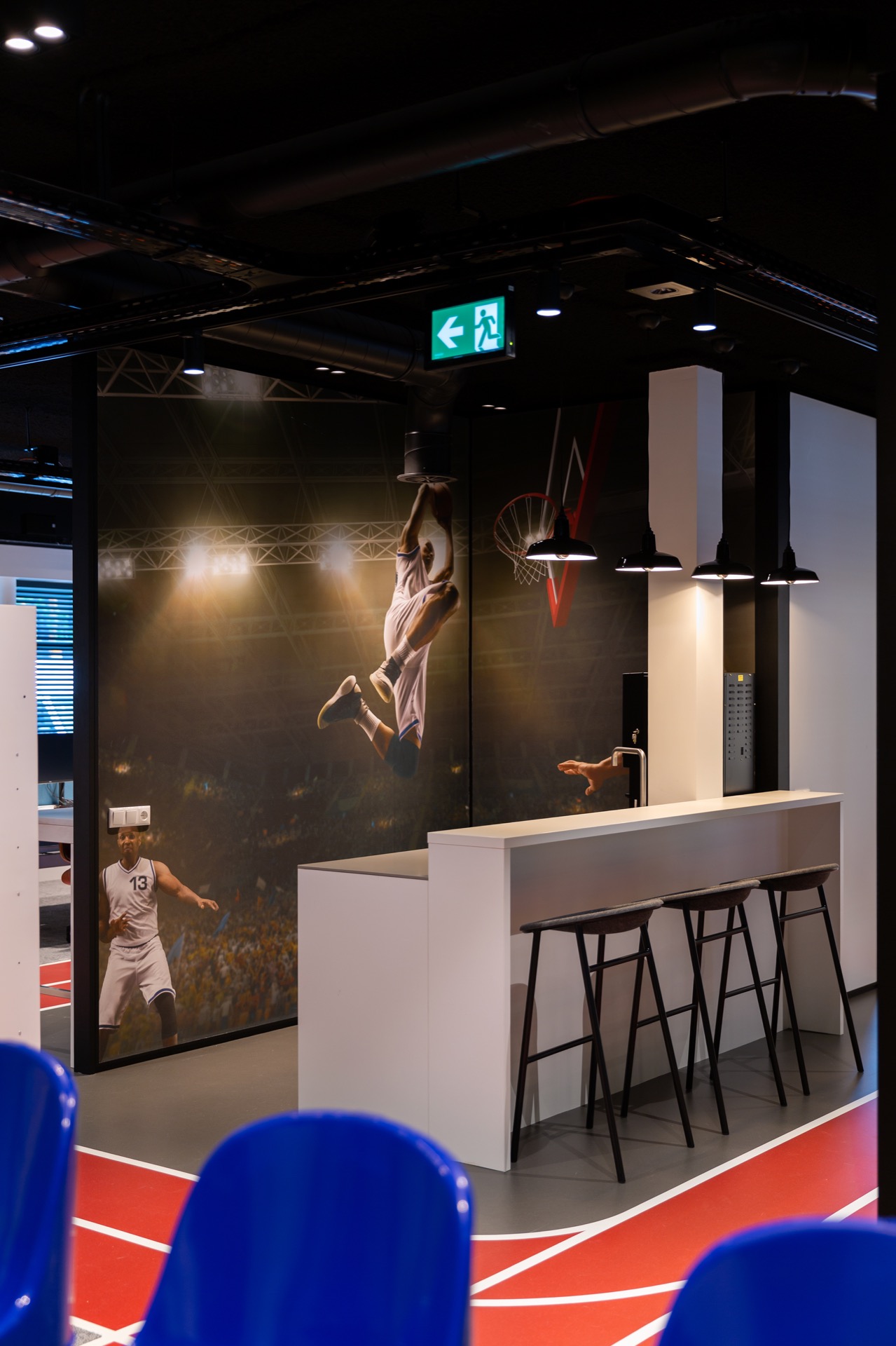 bar met luxe verlichting