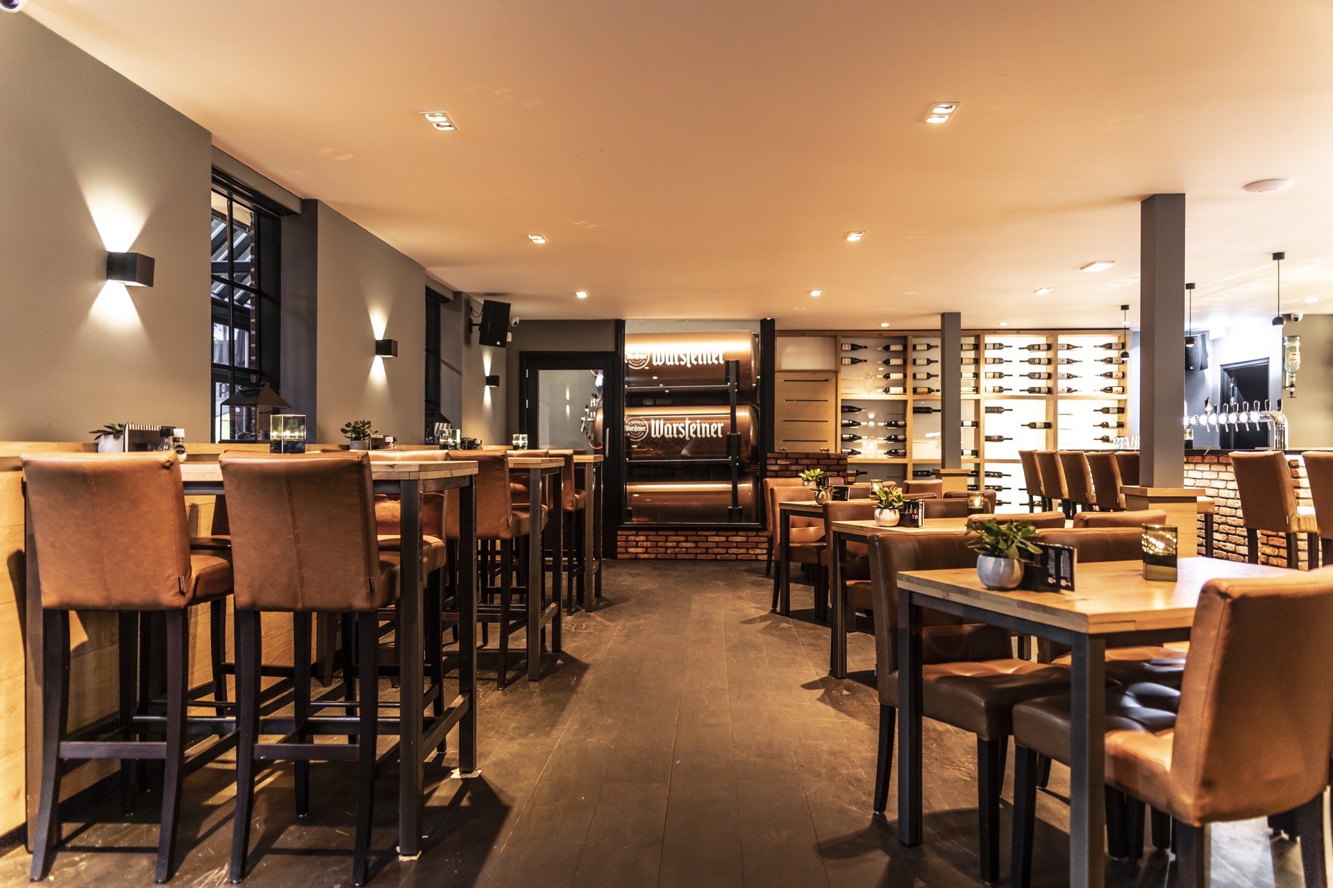 sfeervolle verlichting in restaurant