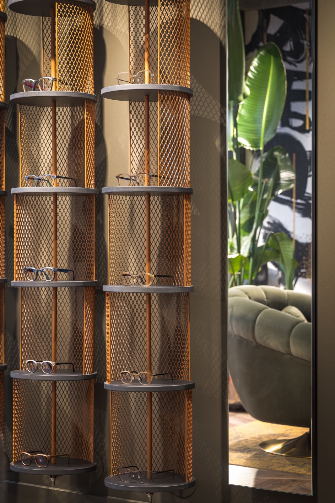 kast met design verlichting