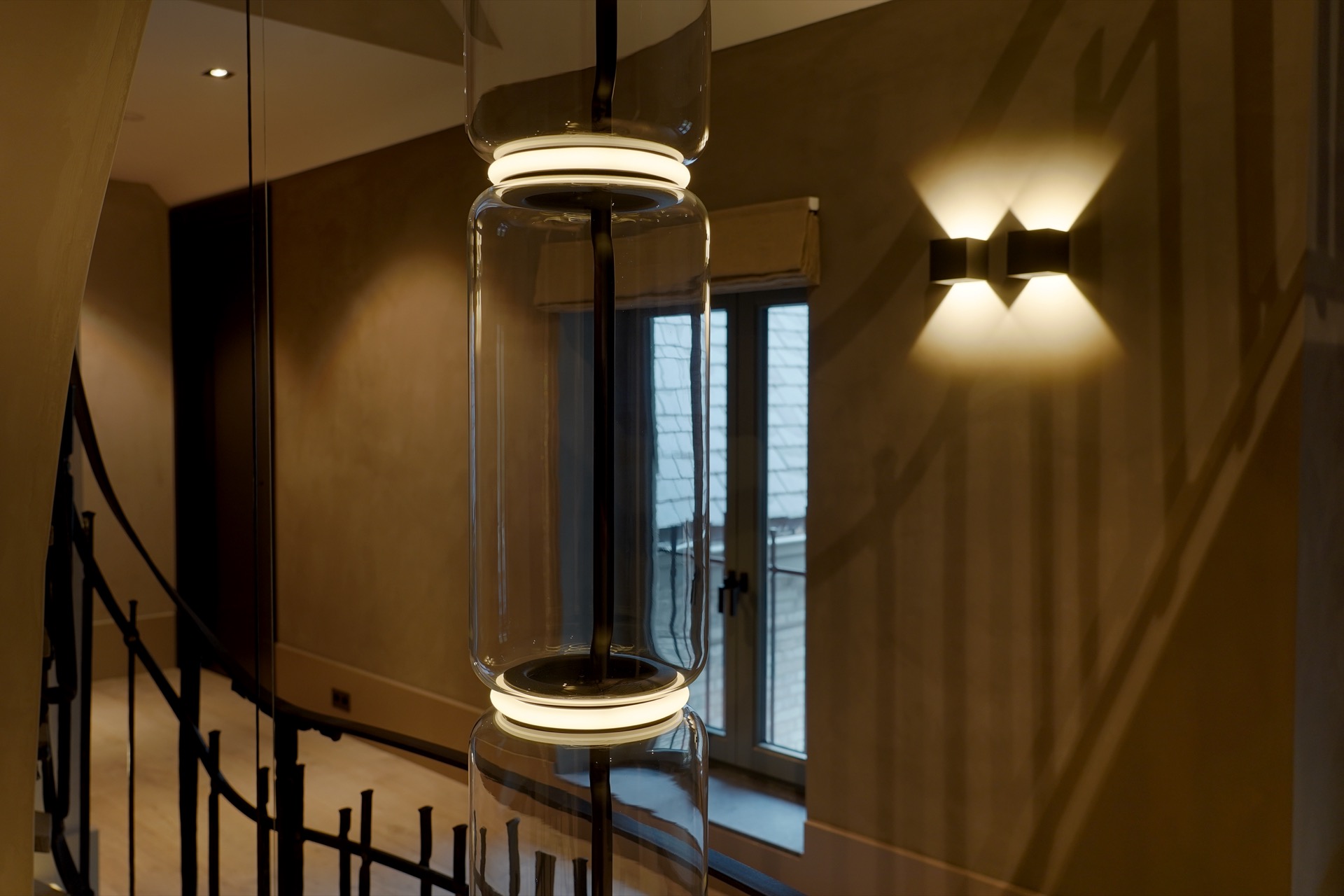 luxe lampen in hal