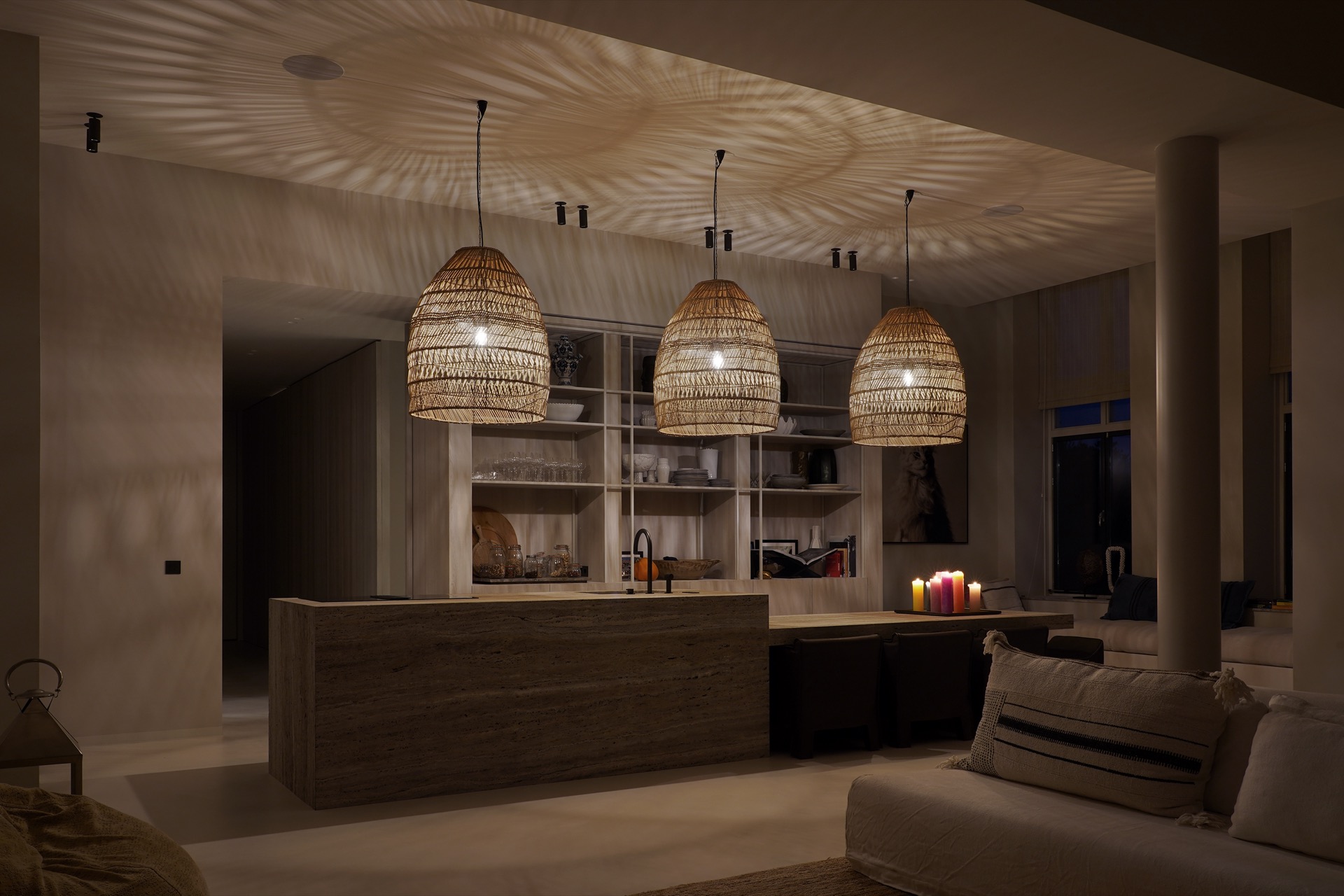 keuken met design verlichting