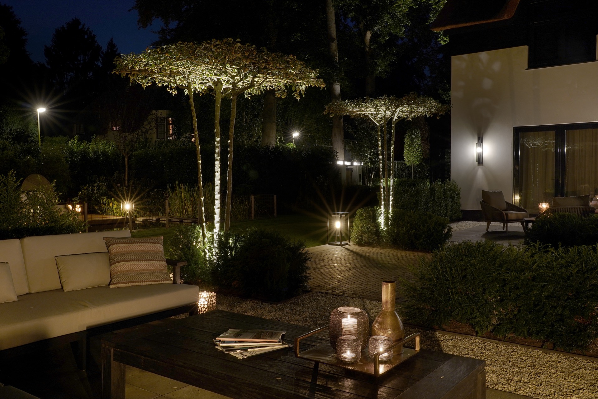 terras met exclusief buitenverlichting