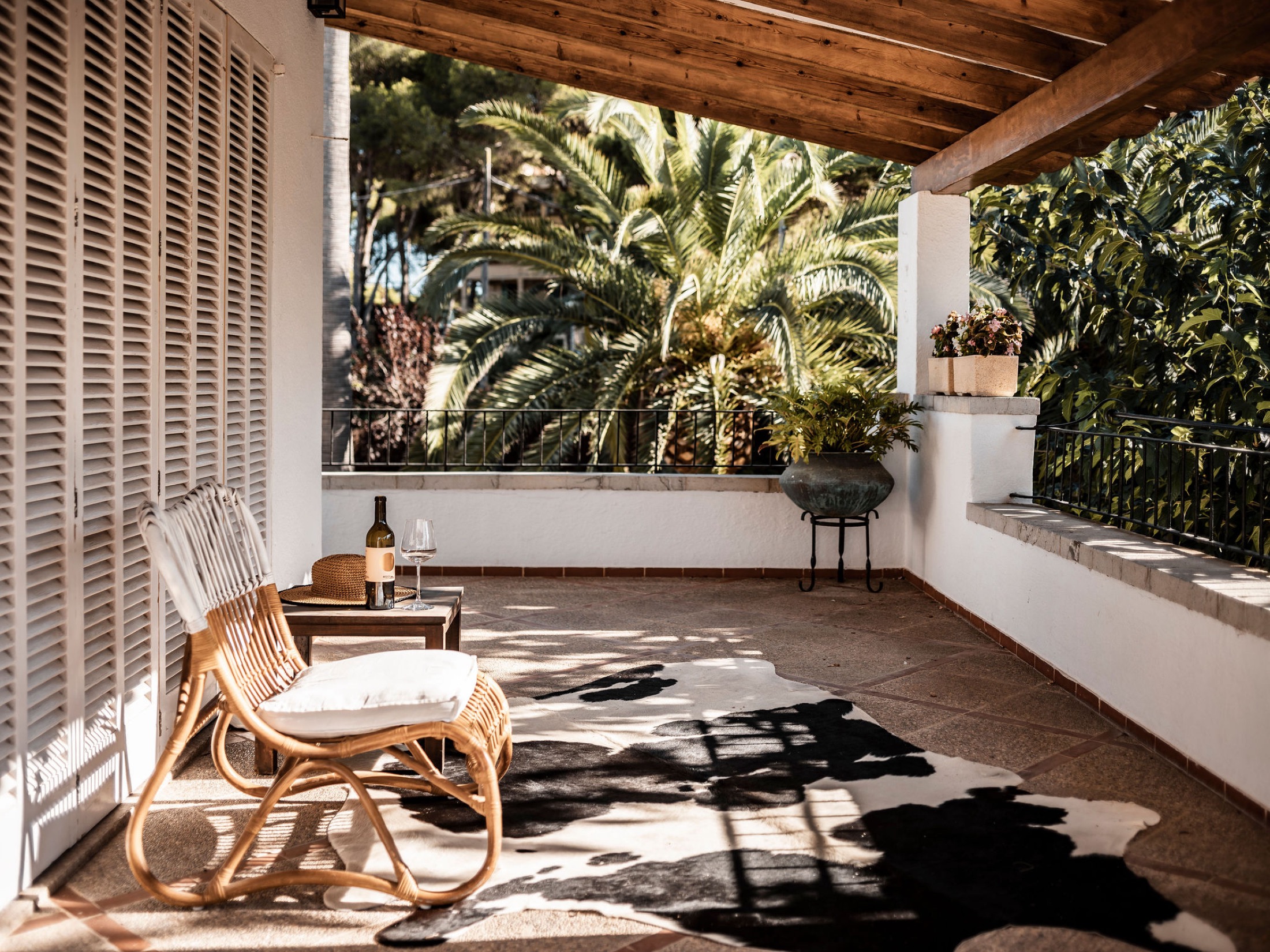luxe balkon bij vakantievilla