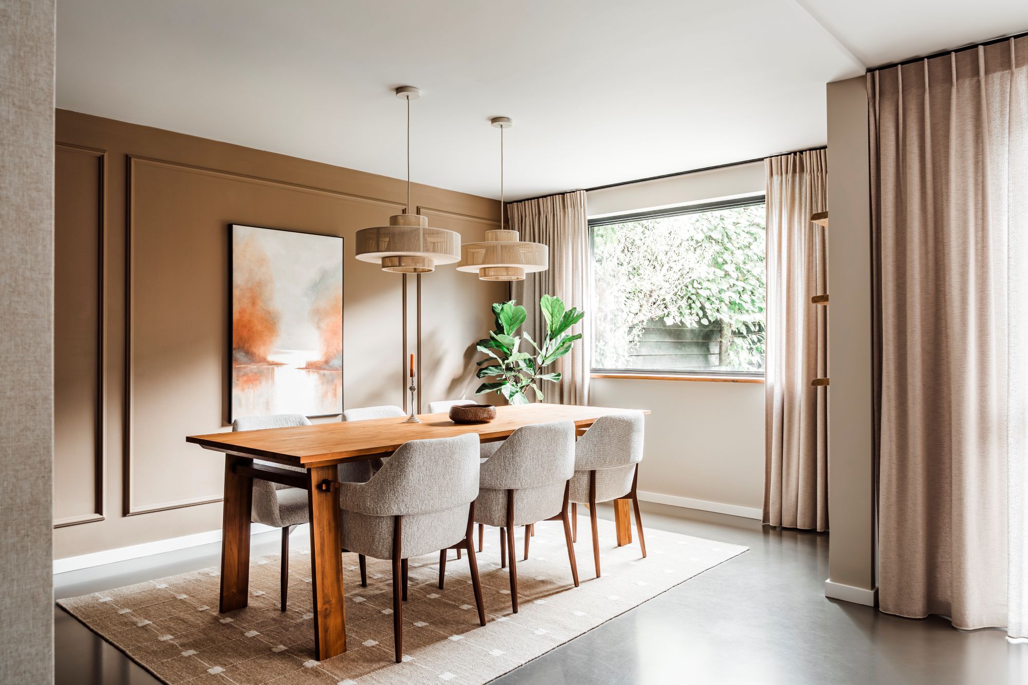 moderne eetkamer