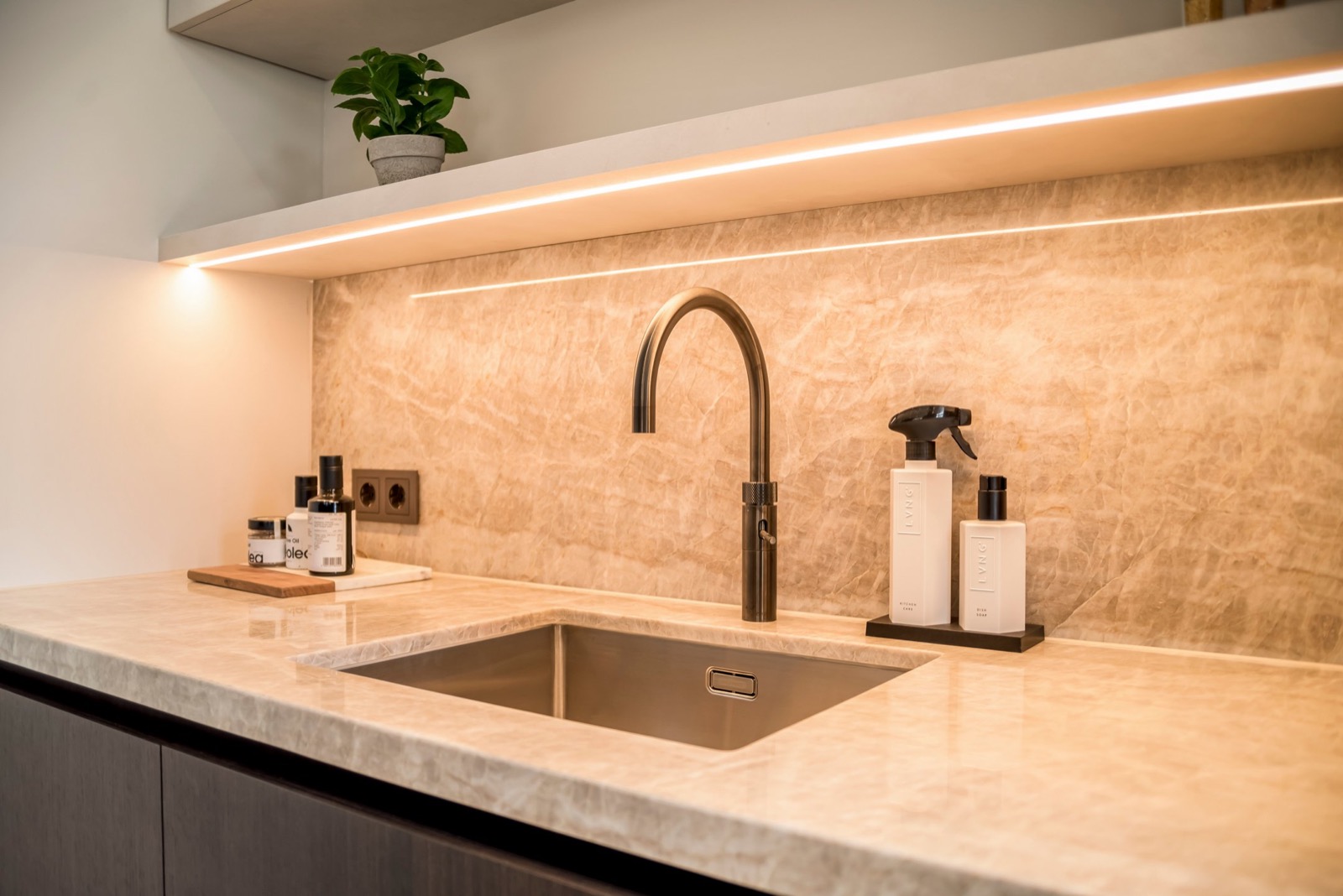 keuken met luxe kraan