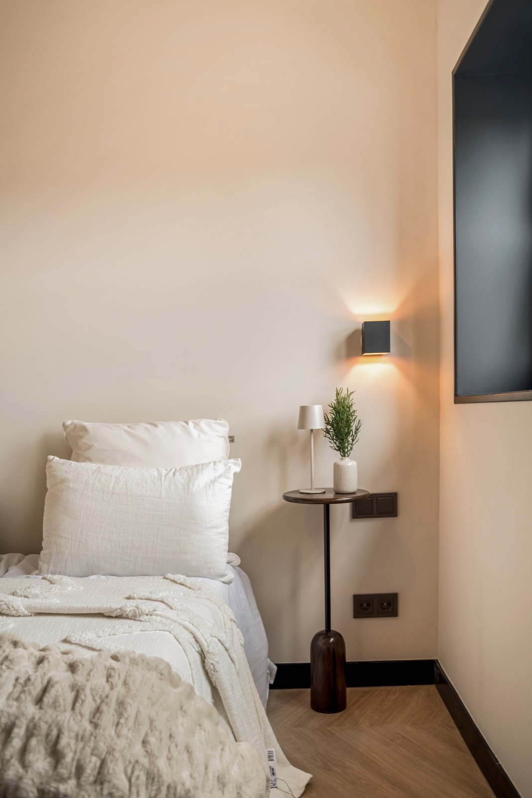 slaapkamer met luxe bed