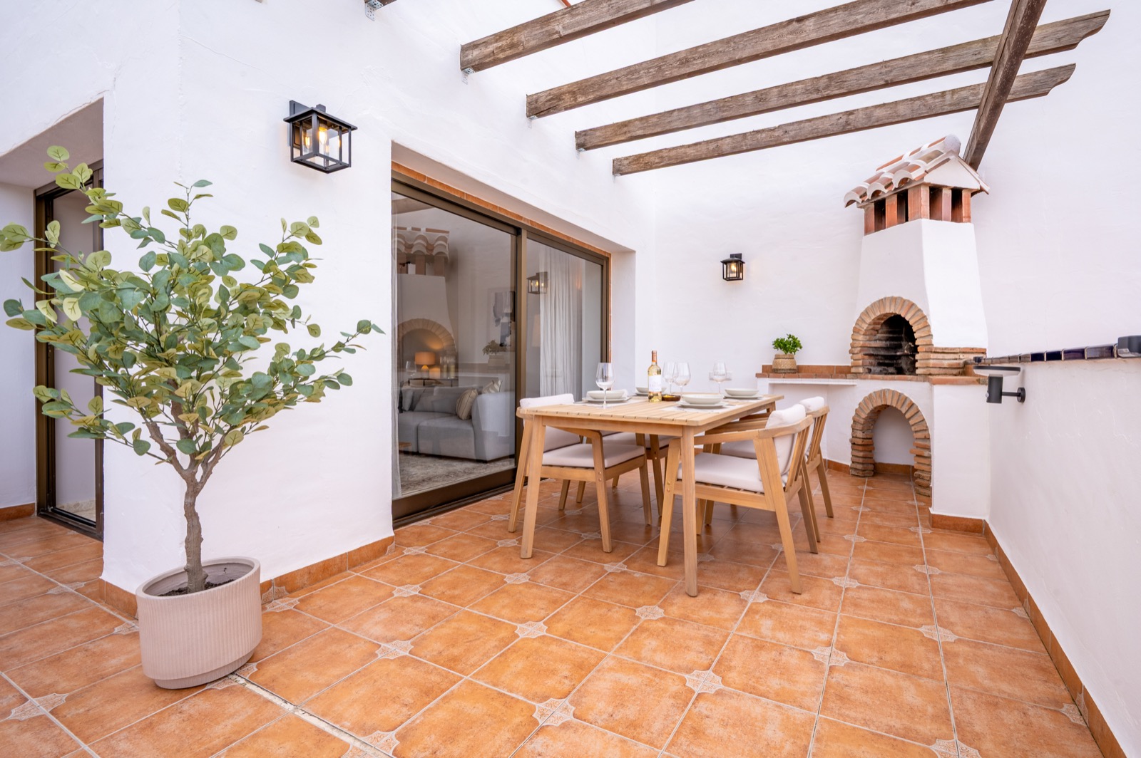 balkon met luxe terras