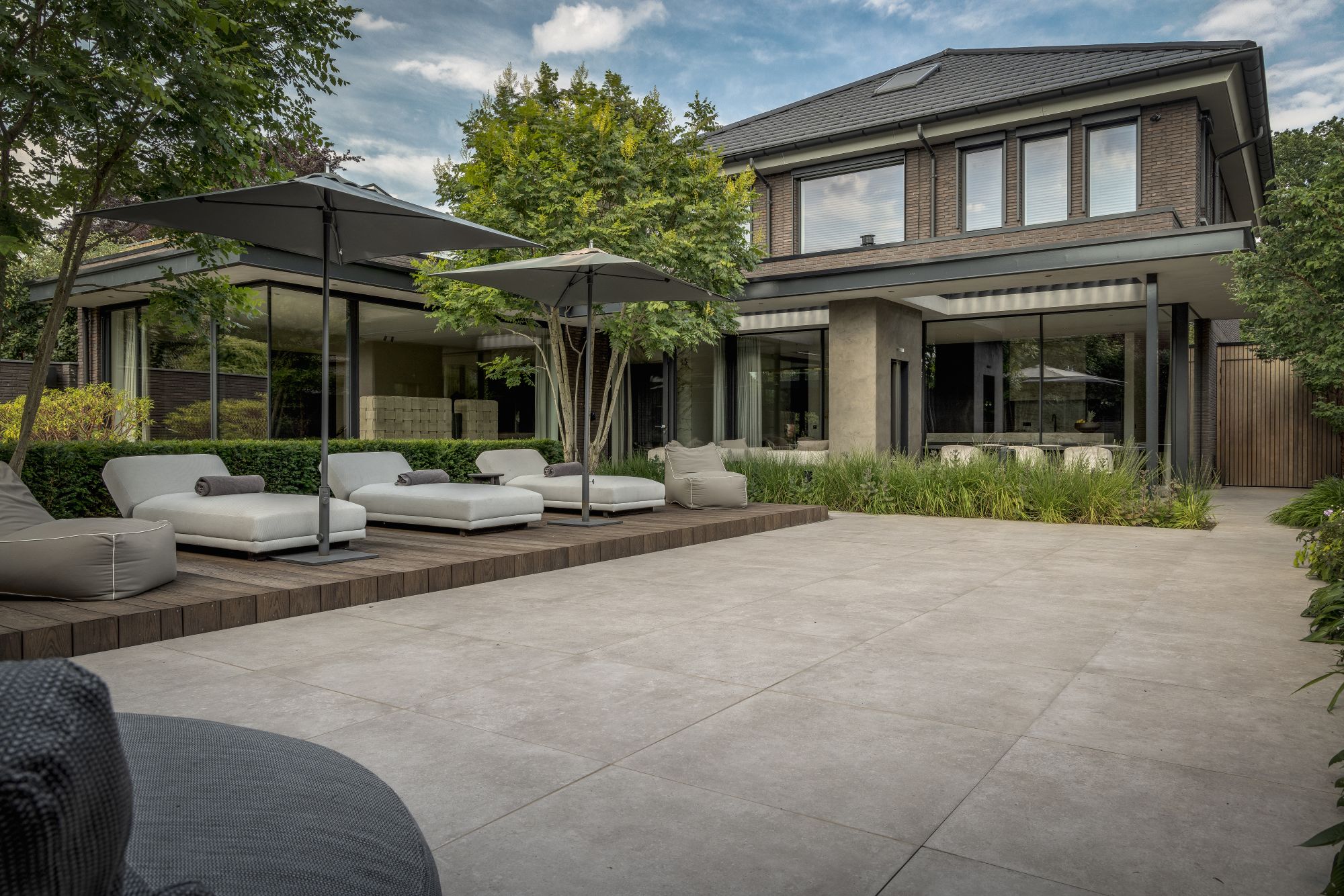 luxe villa tuin
