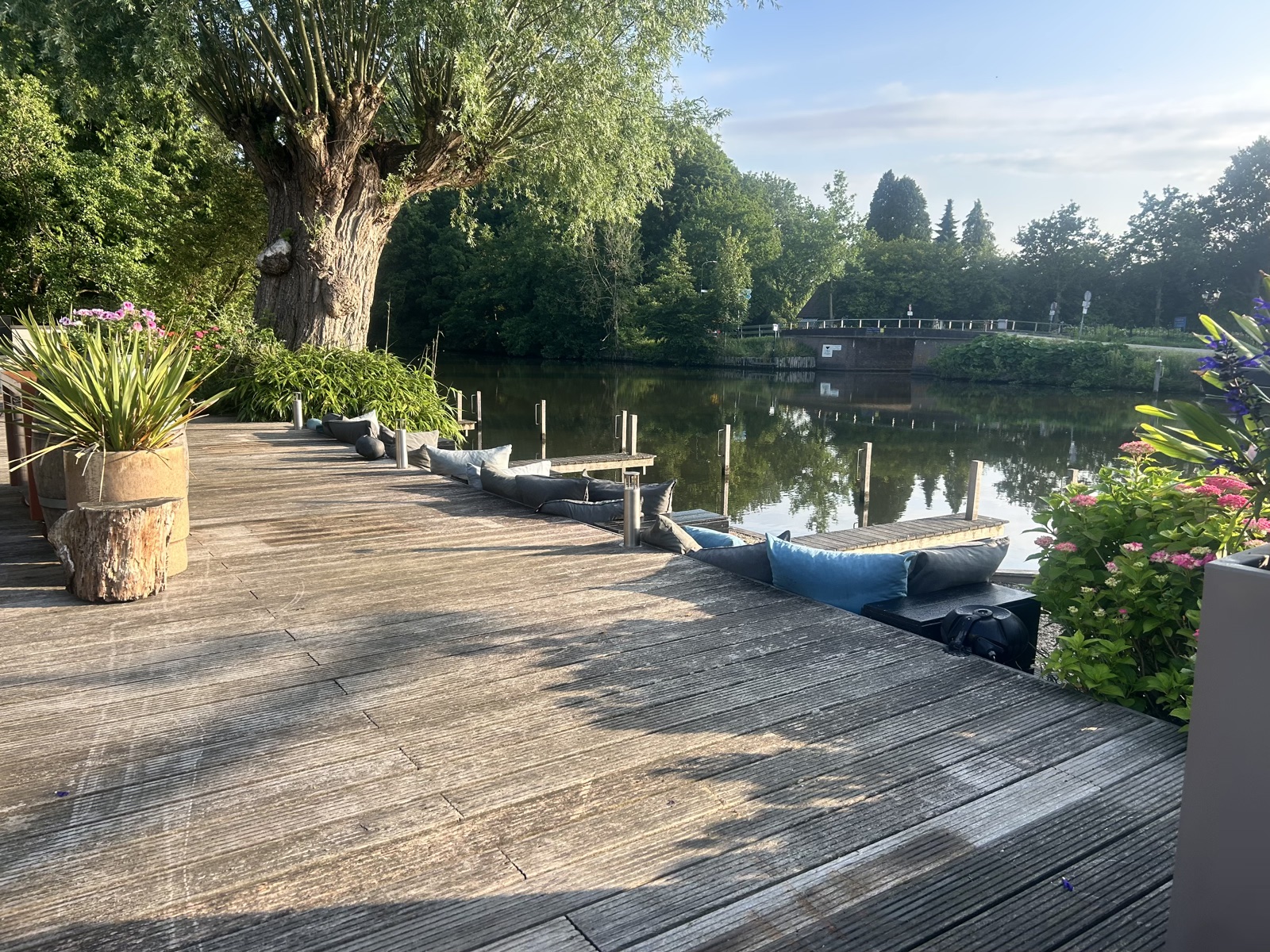 terras aan het awter