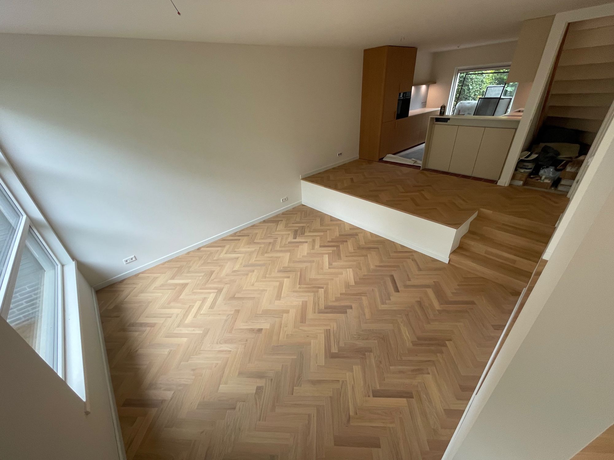 moderne houten vloer